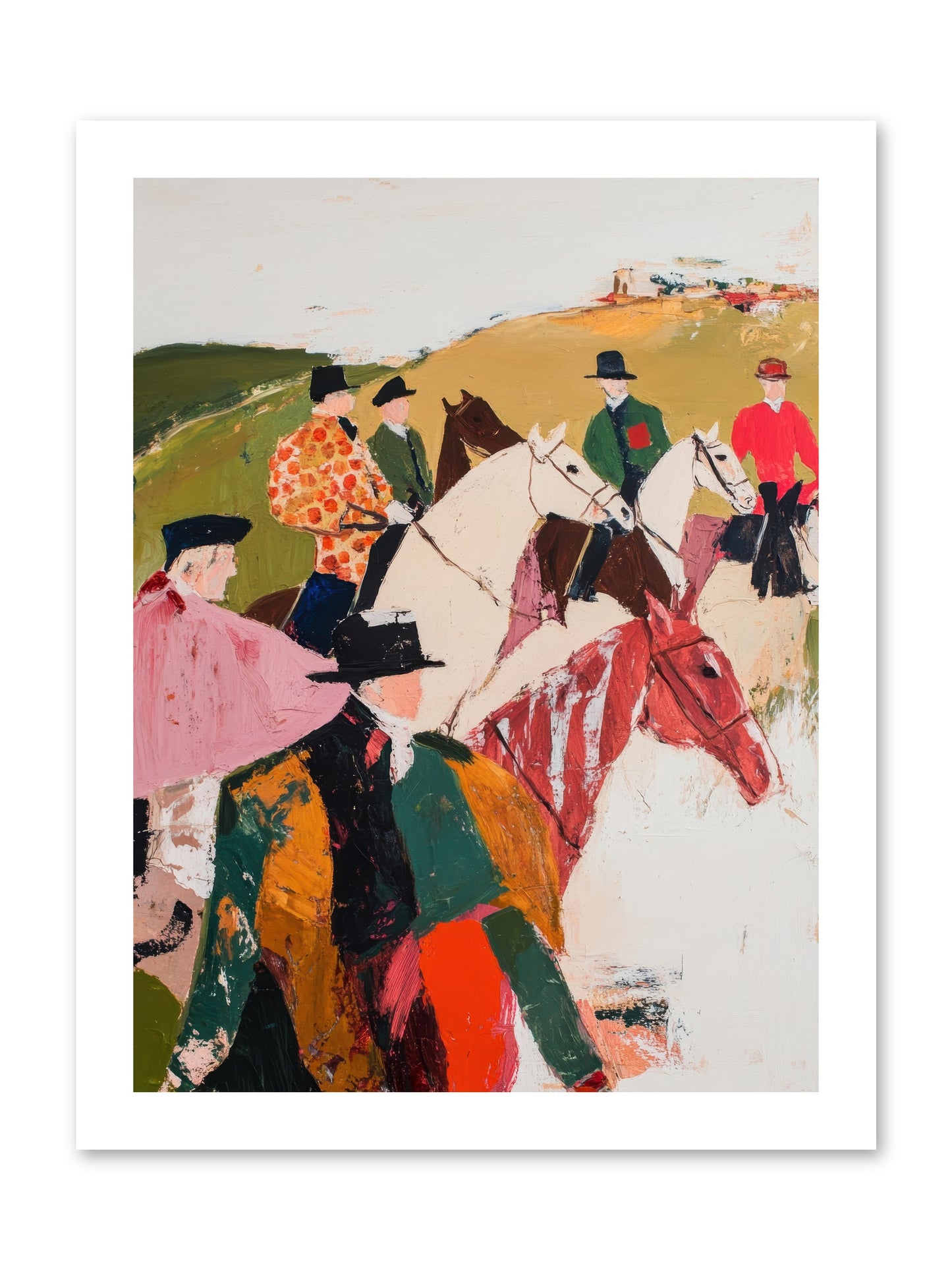 Curious Foxhunter No.2 -- Paper Print 12x16