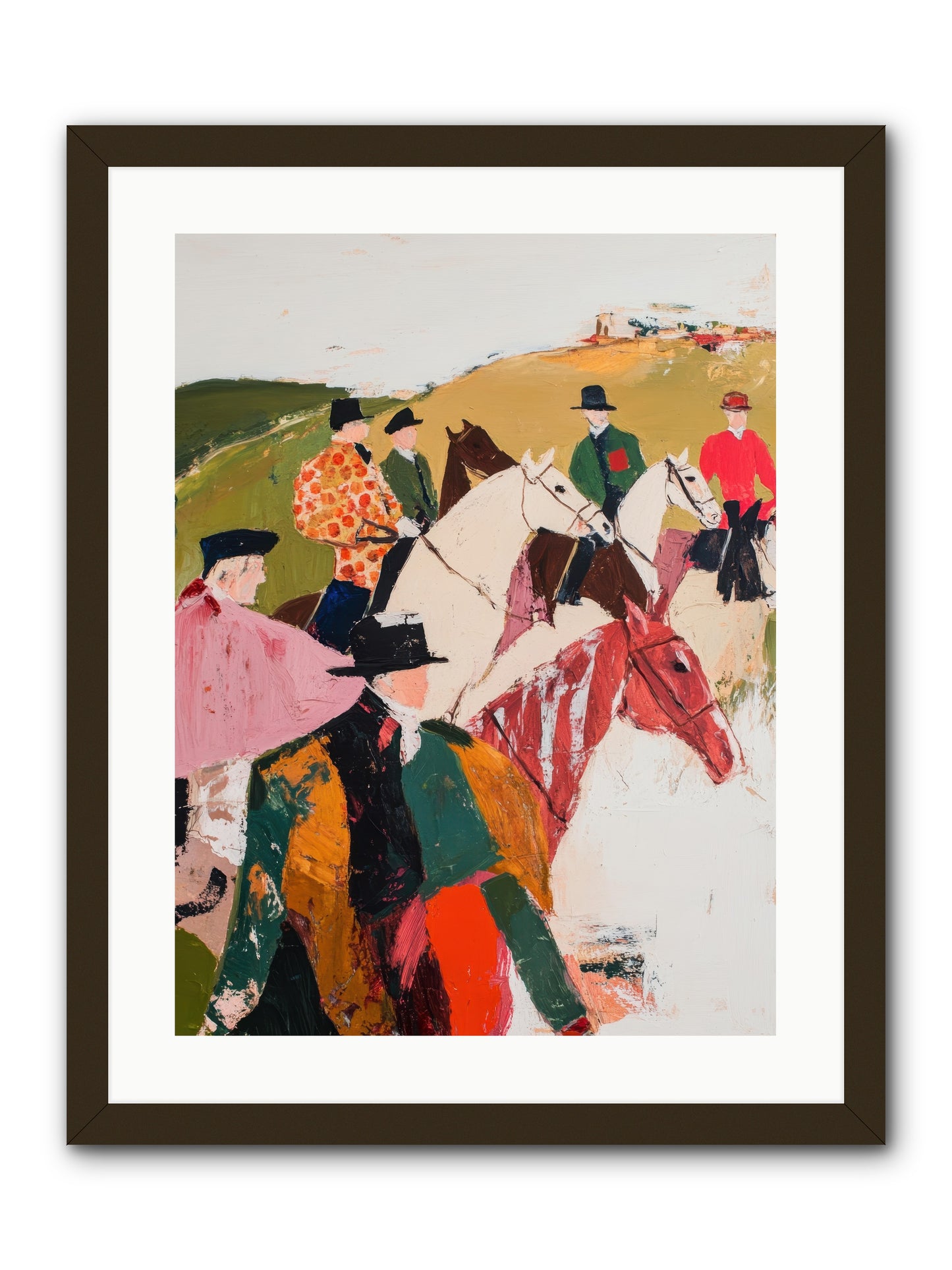 Curious Foxhunter No.2 -- Framed Print - Black 18x24