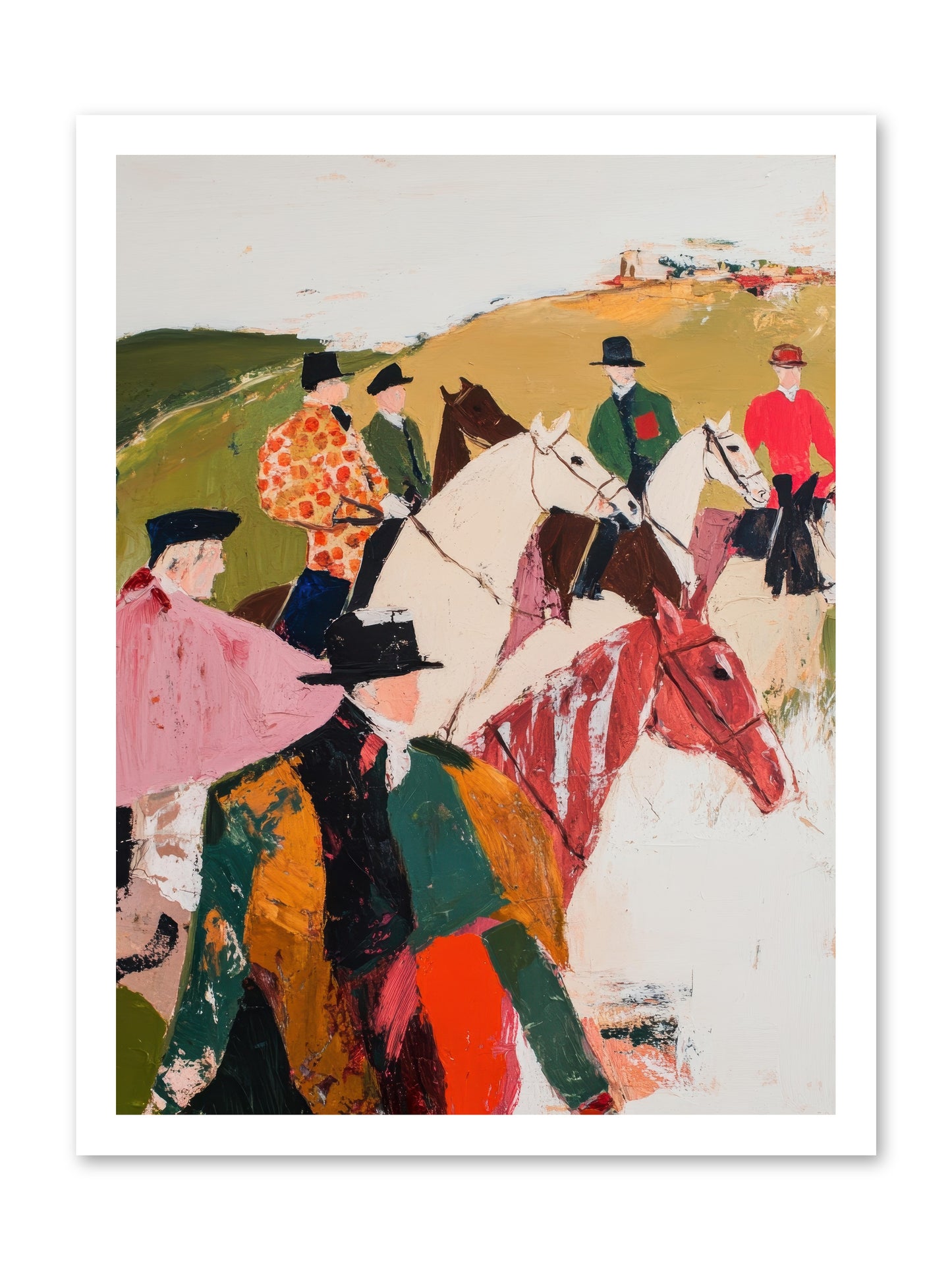 Curious Foxhunter No.2 -- Paper Print 18x24