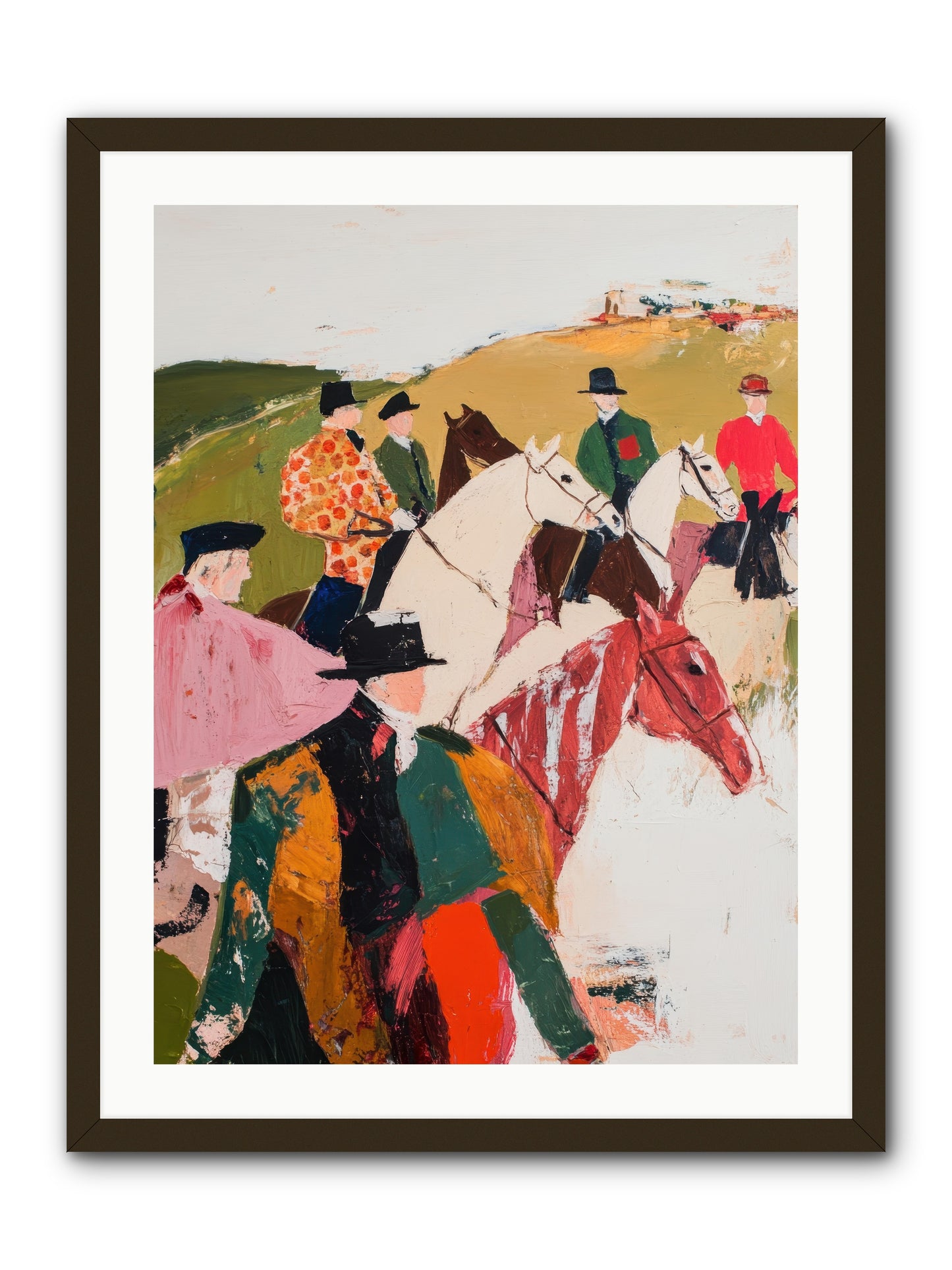 Curious Foxhunter No.2 -- Framed Print - Black 24x32