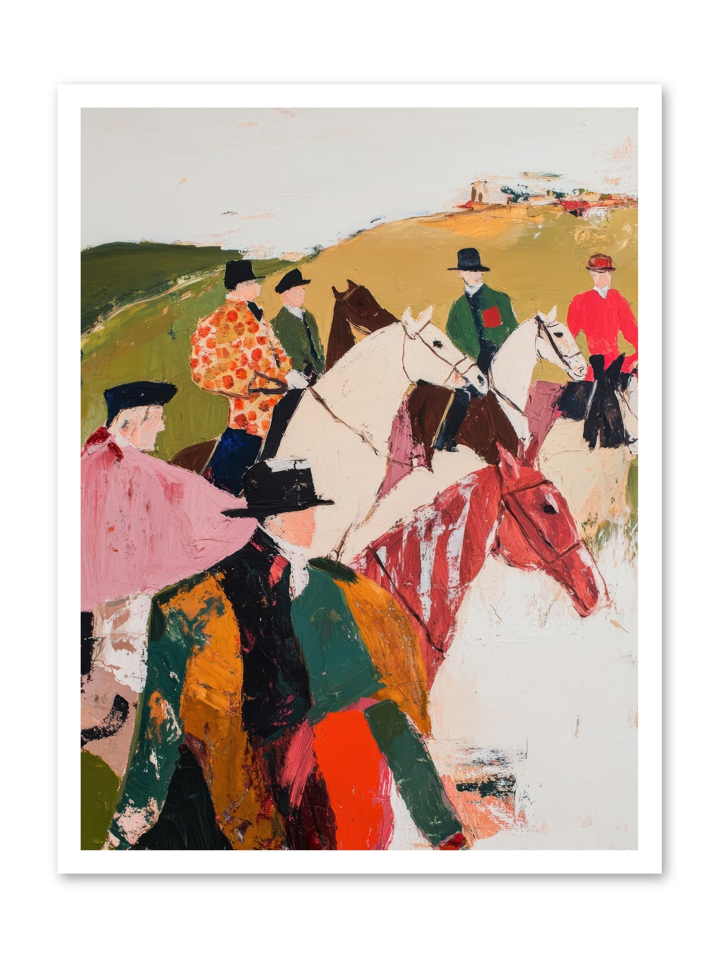 Curious Foxhunter No.2 -- Loose Canvas Print 24x32