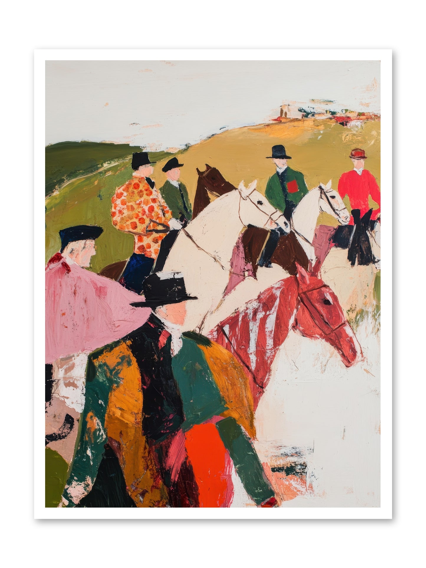 Curious Foxhunter No.2 -- Loose Canvas Print 30x40