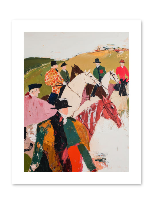 Curious Foxhunter No.2 -- Paper Print 9x12
