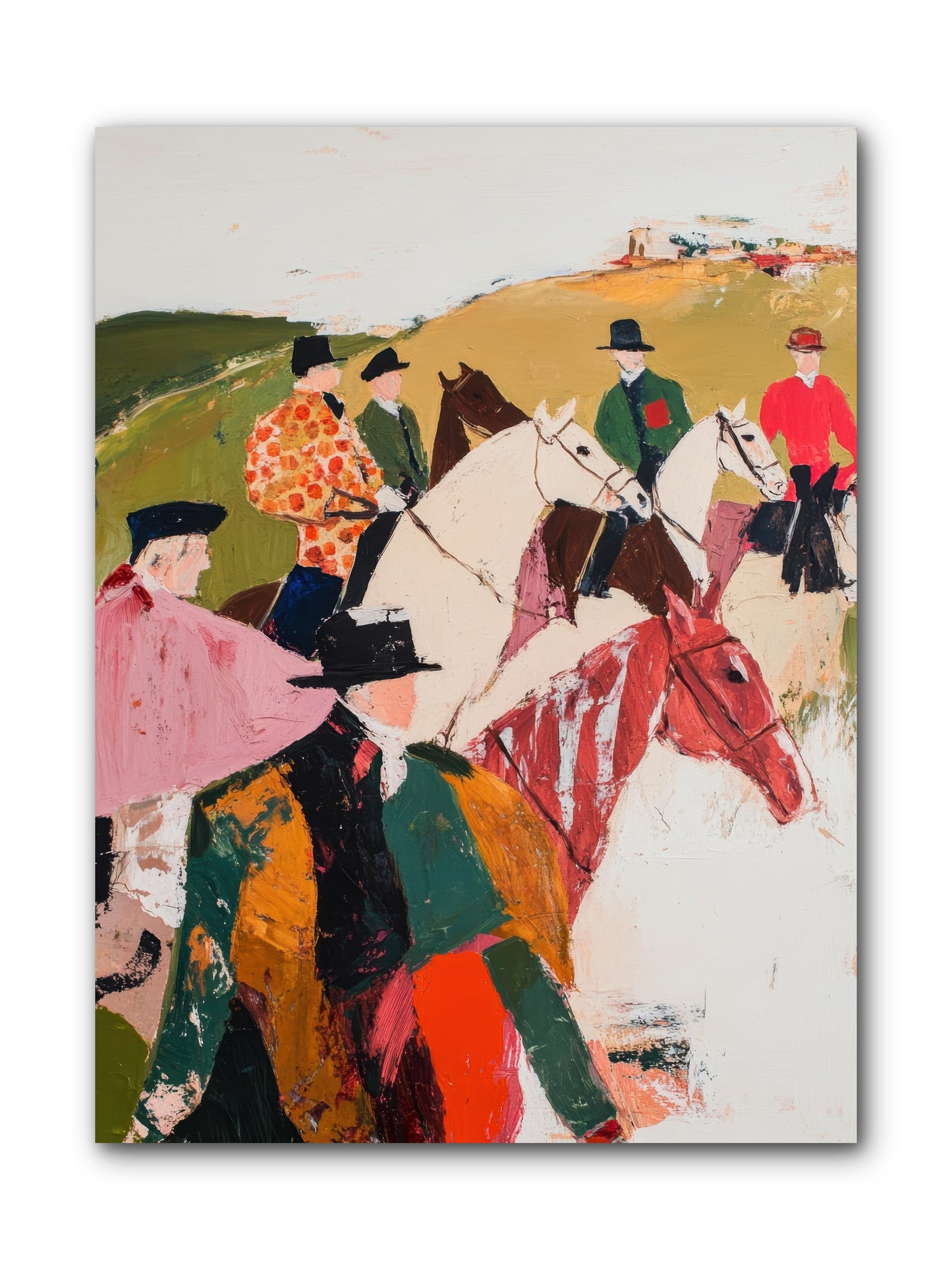 Curious Foxhunter No.2 -- Wrapped Canvas 9x12