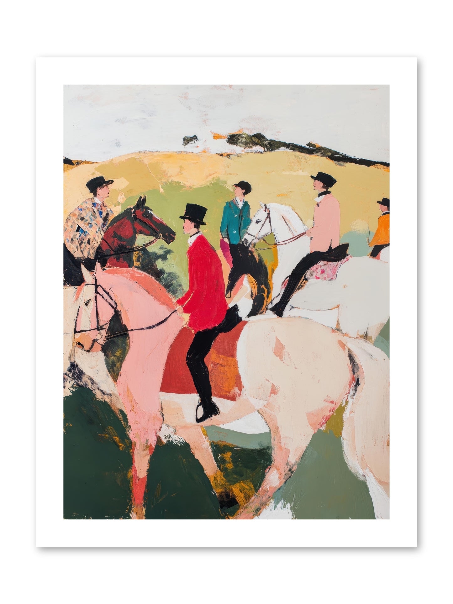 Curious Foxhunter No.3 -- Loose Canvas Print 12x16