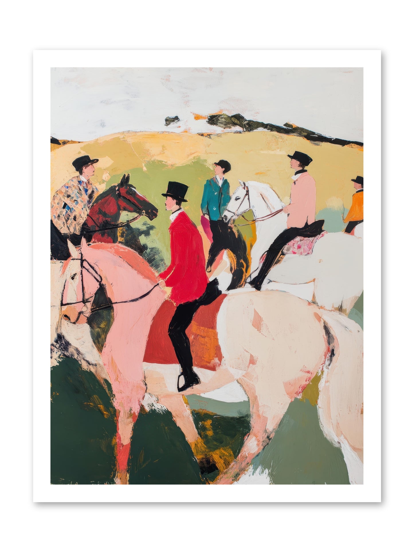 Curious Foxhunter No.3 -- Loose Canvas Print 18x24