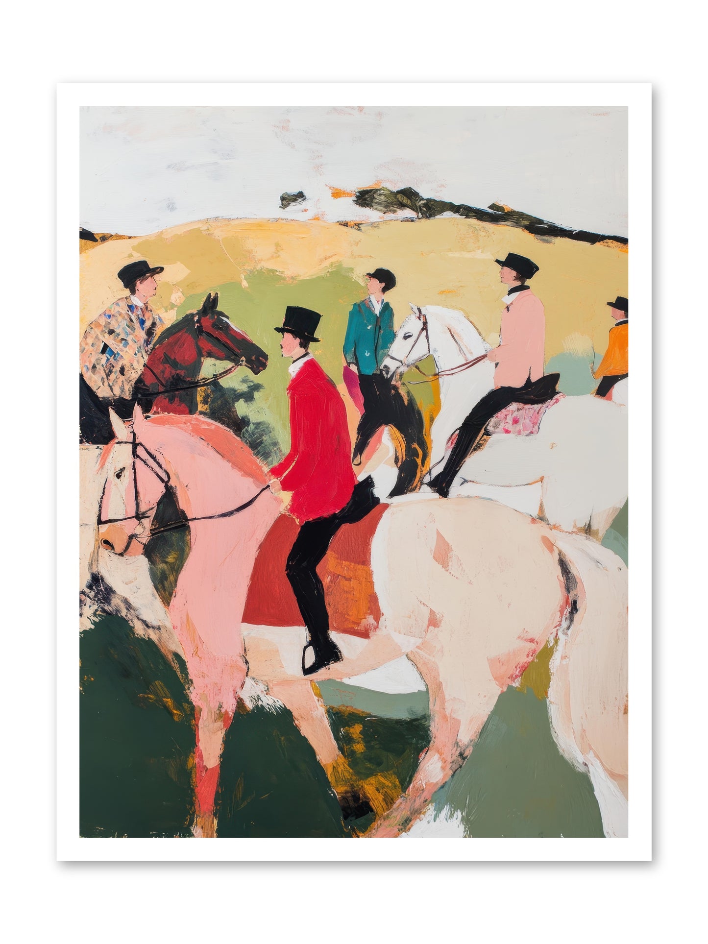 Curious Foxhunter No.3 -- Paper Print 24x32