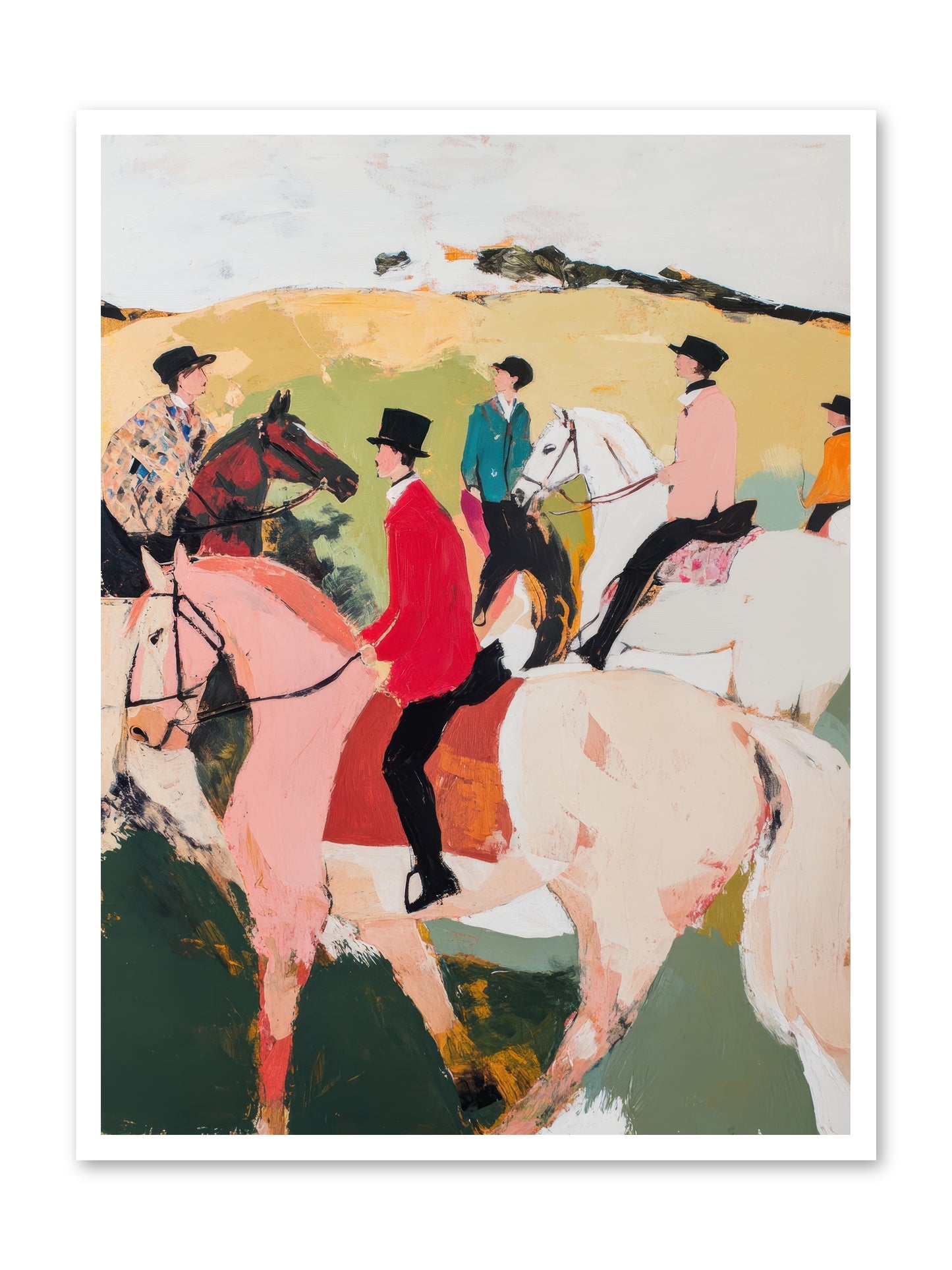 Curious Foxhunter No.3 -- Loose Canvas Print 30x40