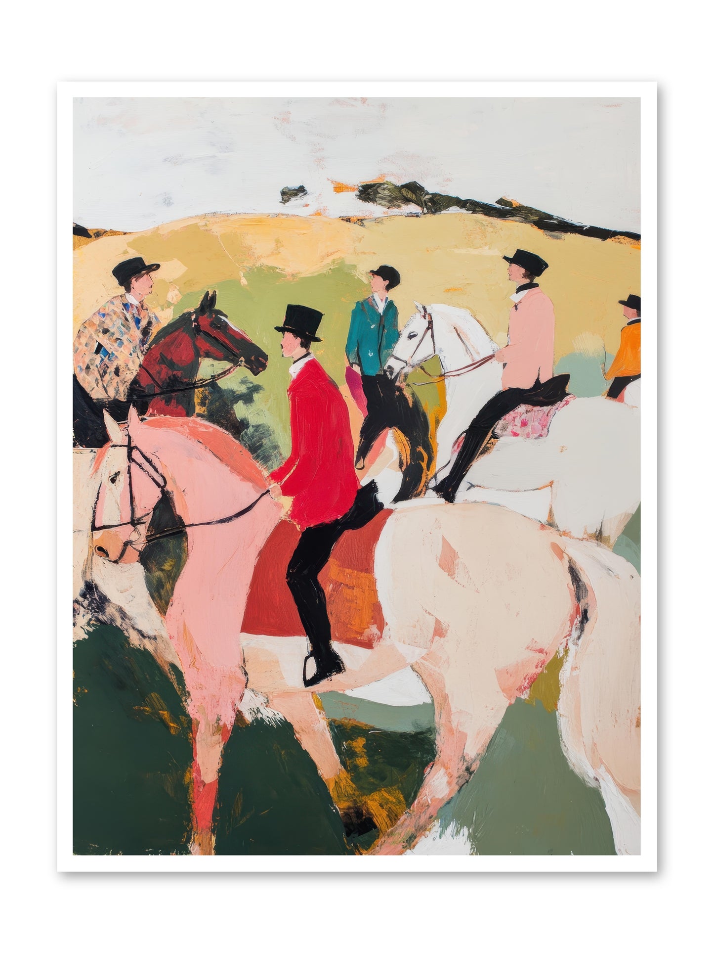 Curious Foxhunter No.3 -- Loose Canvas Print 36x48