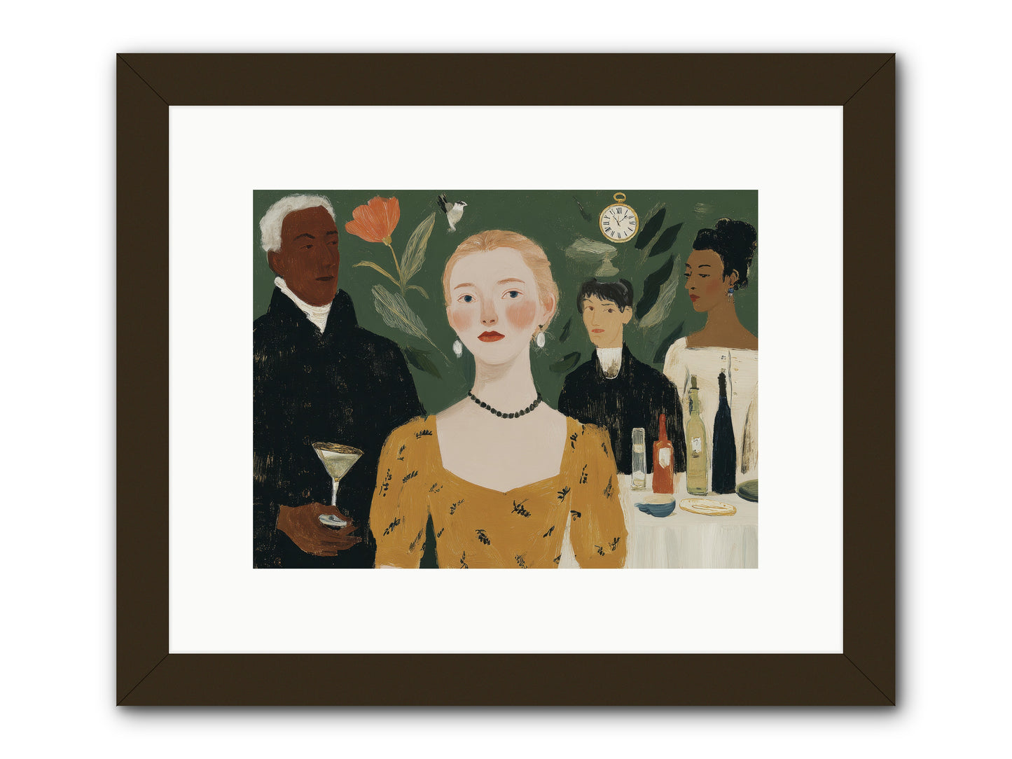 Curious Minds -- Framed Print - Black 12x9