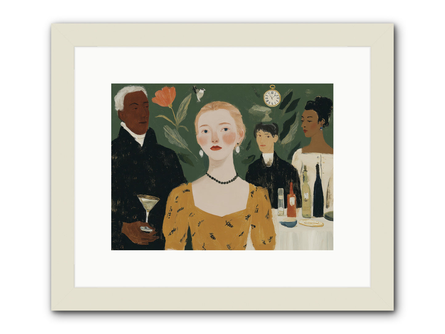 Curious Minds -- Framed Print - White 12x9