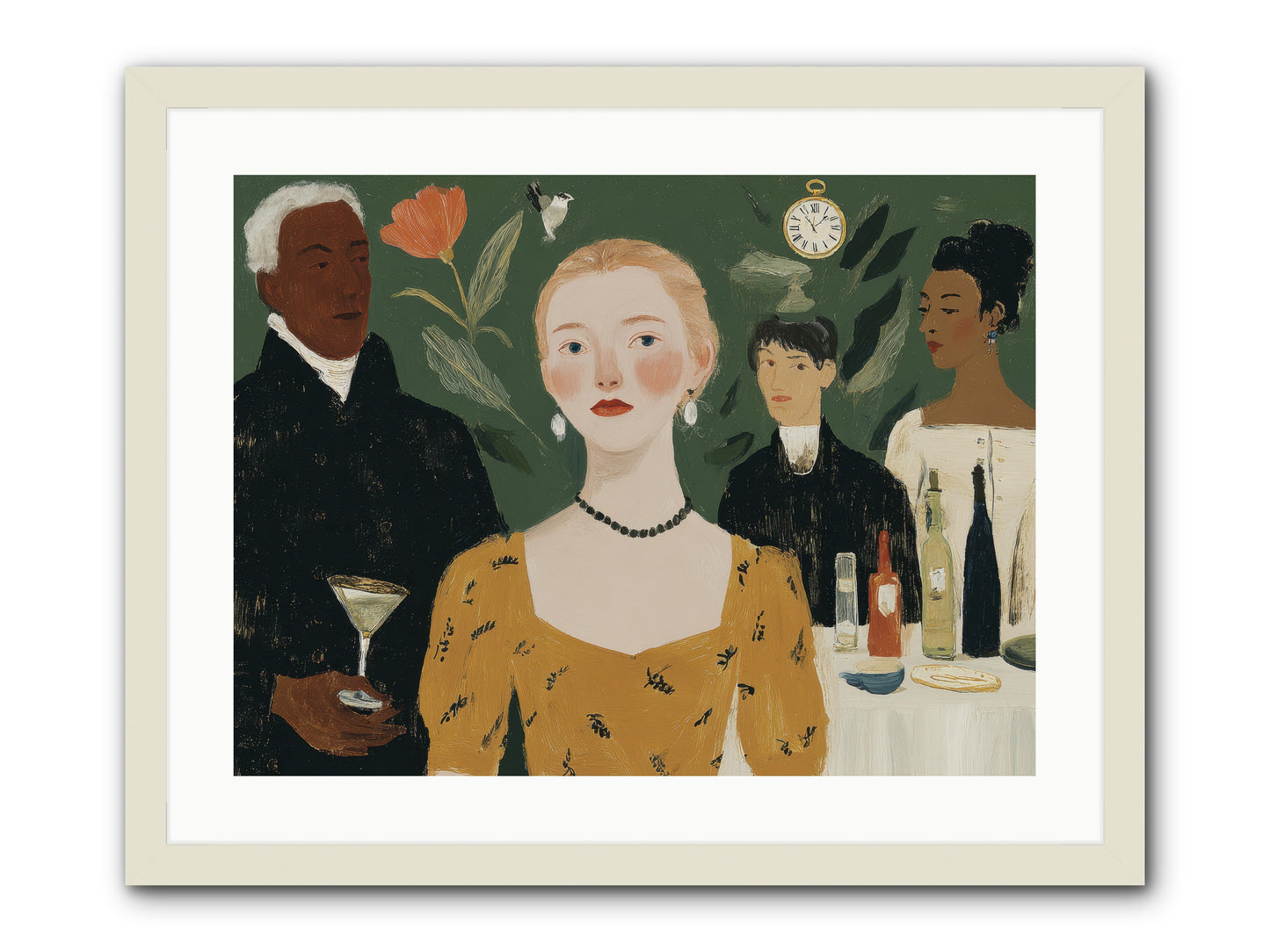Curious Minds -- Framed Print - White 24x18