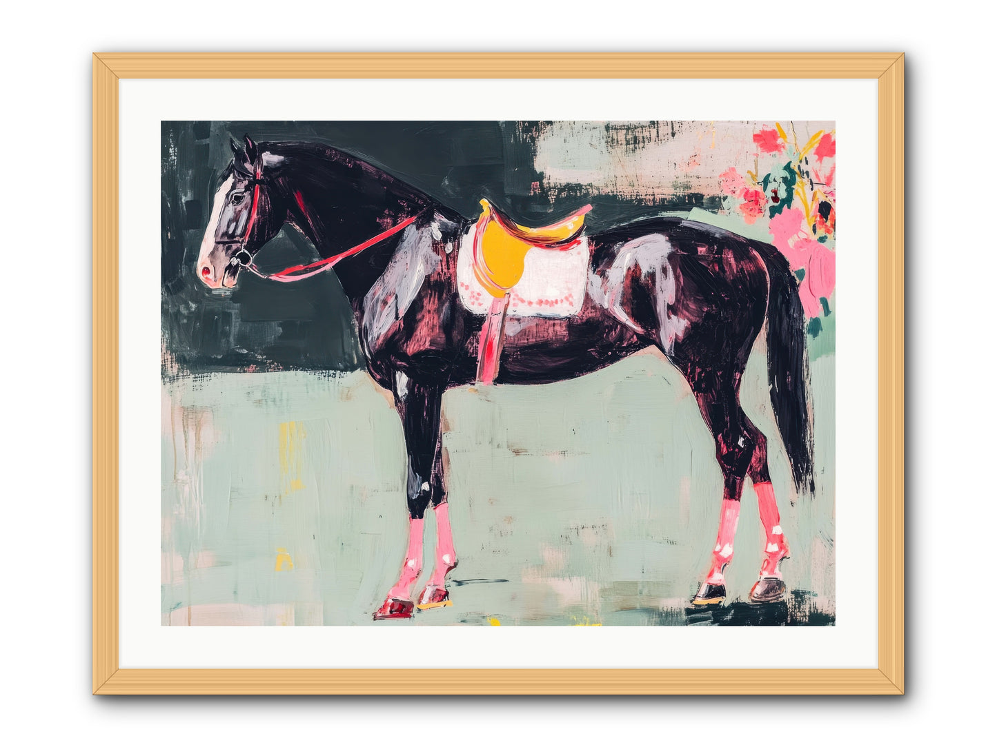 Curious Quest -- Framed Print - Natural 32x24