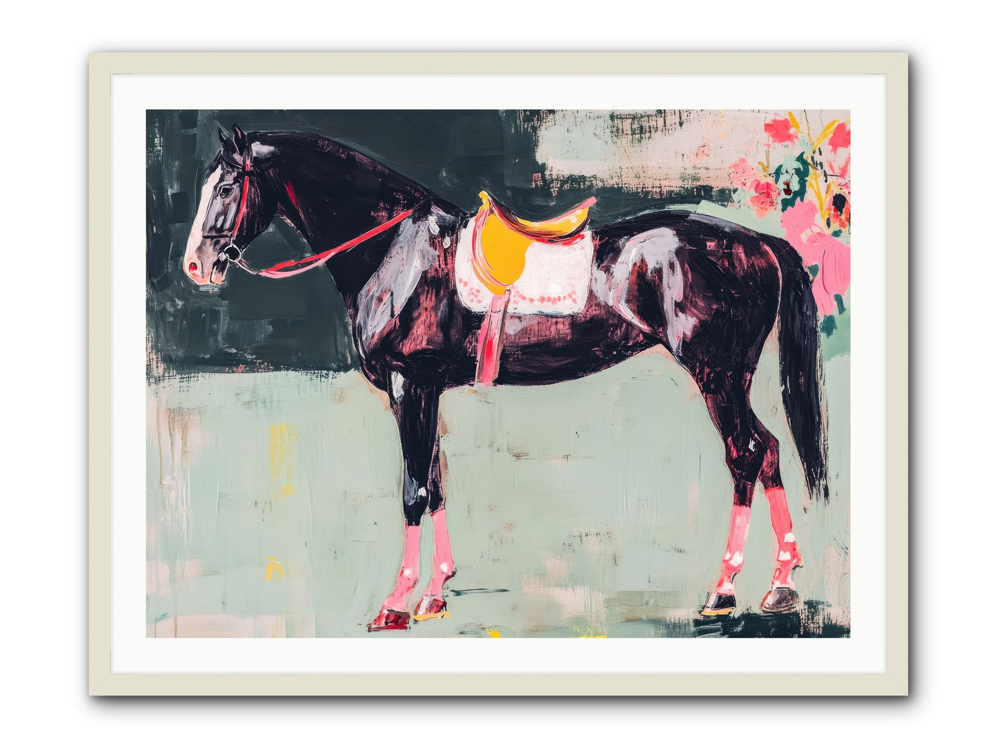 Curious Quest -- Framed Print - White 40x30
