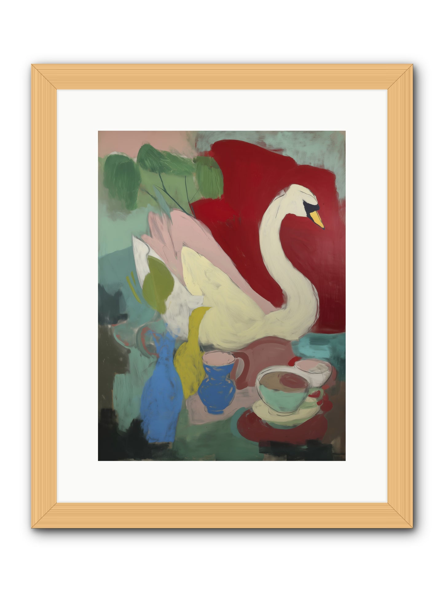 Currents Call -- Framed Print - Natural 12x16