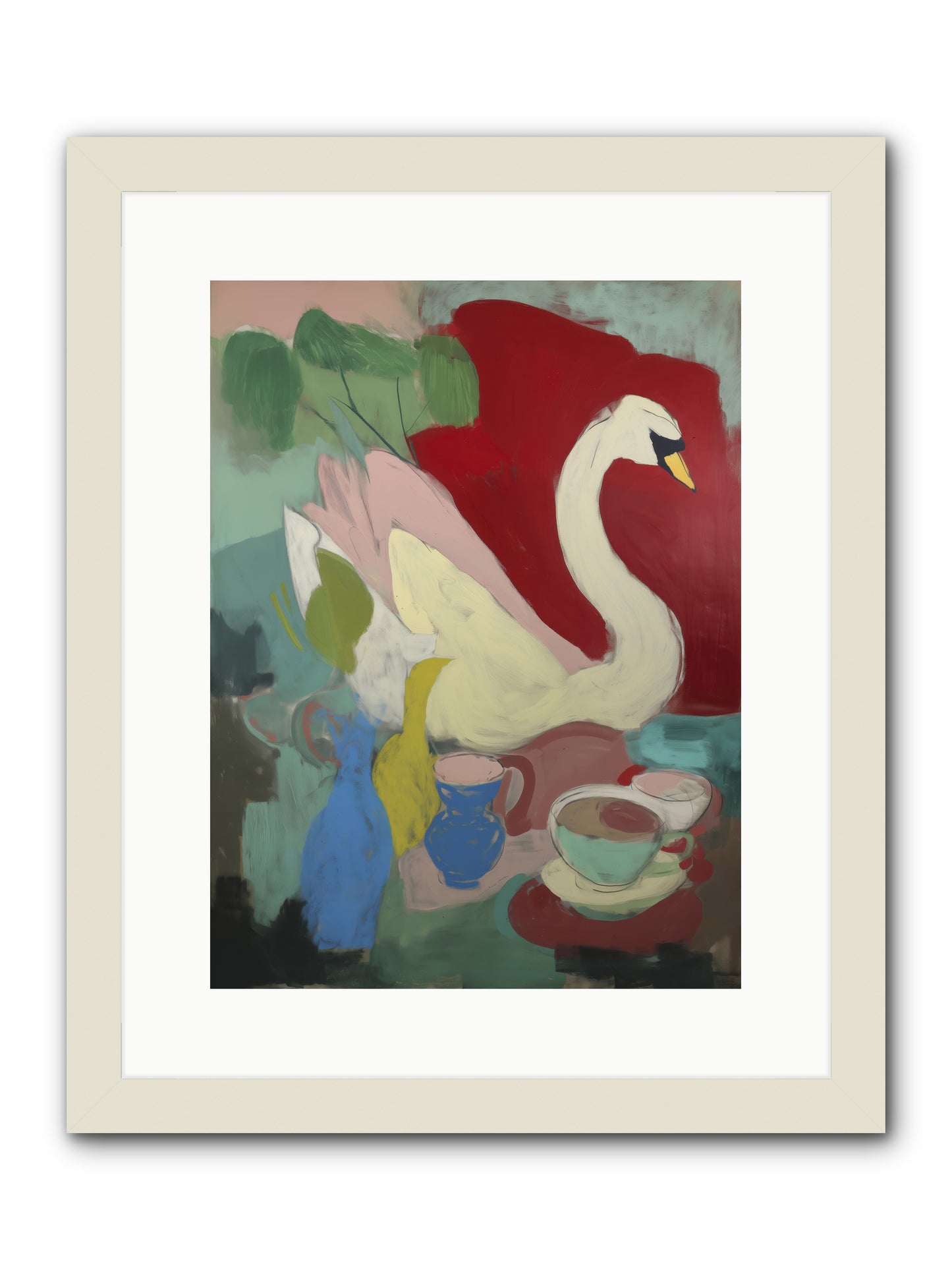 Currents Call -- Framed Print - White 12x16