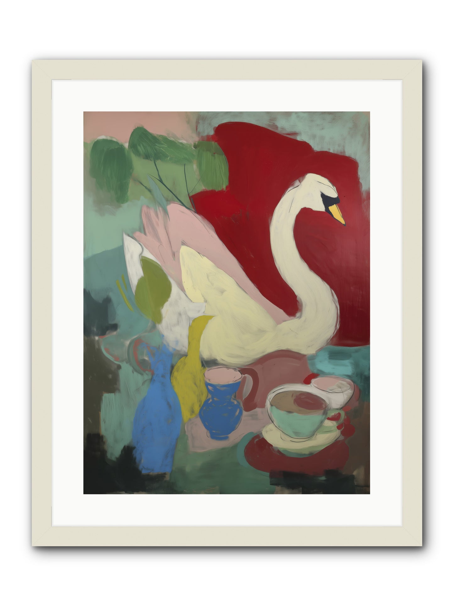 Currents Call -- Framed Print - White 18x24
