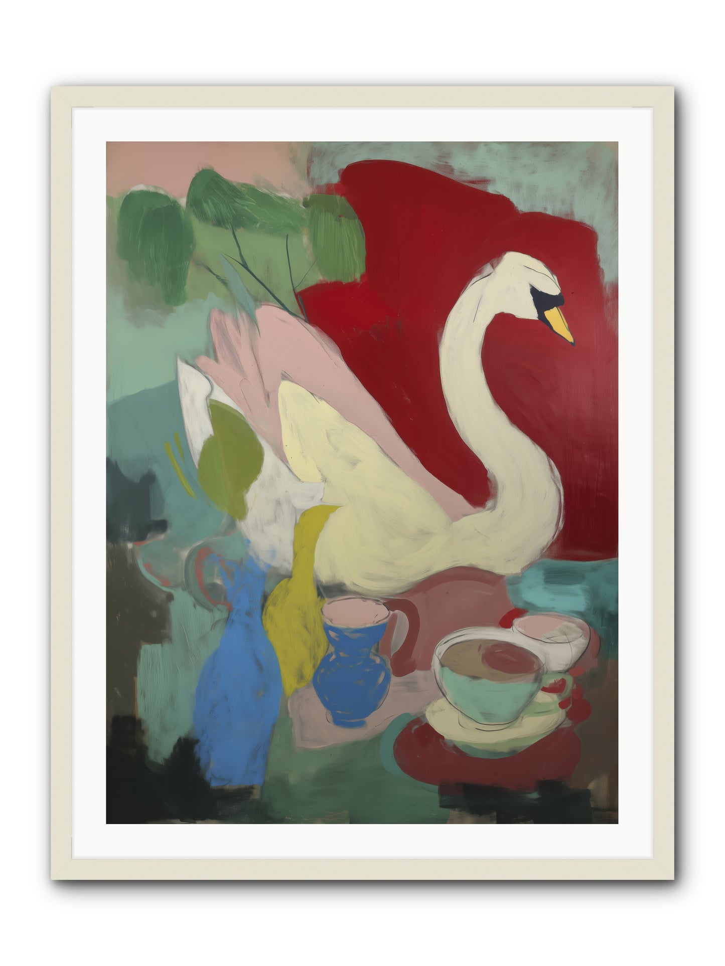 Currents Call -- Framed Print - White 30x40