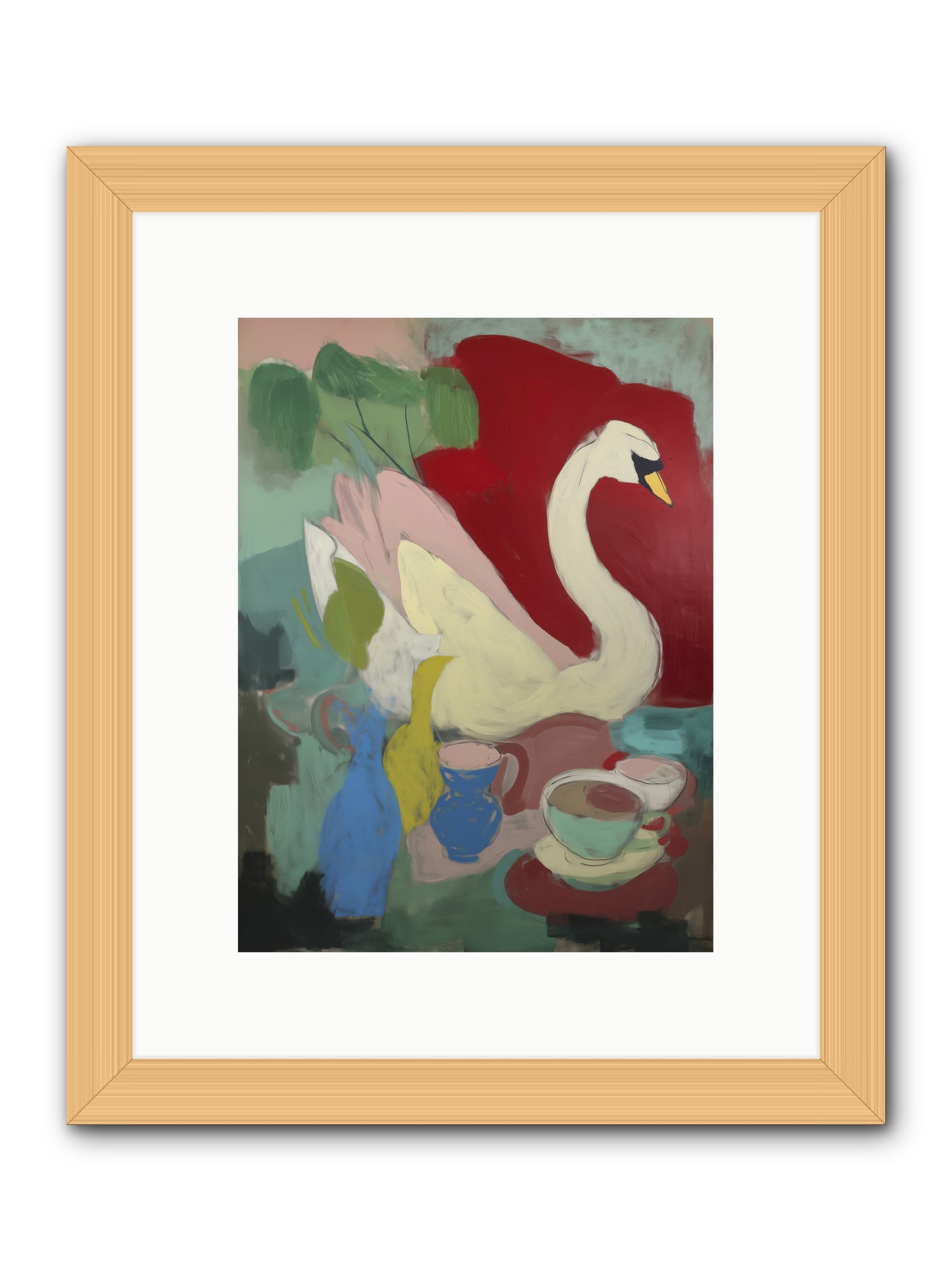 Currents Call -- Framed Print - Natural 9x12