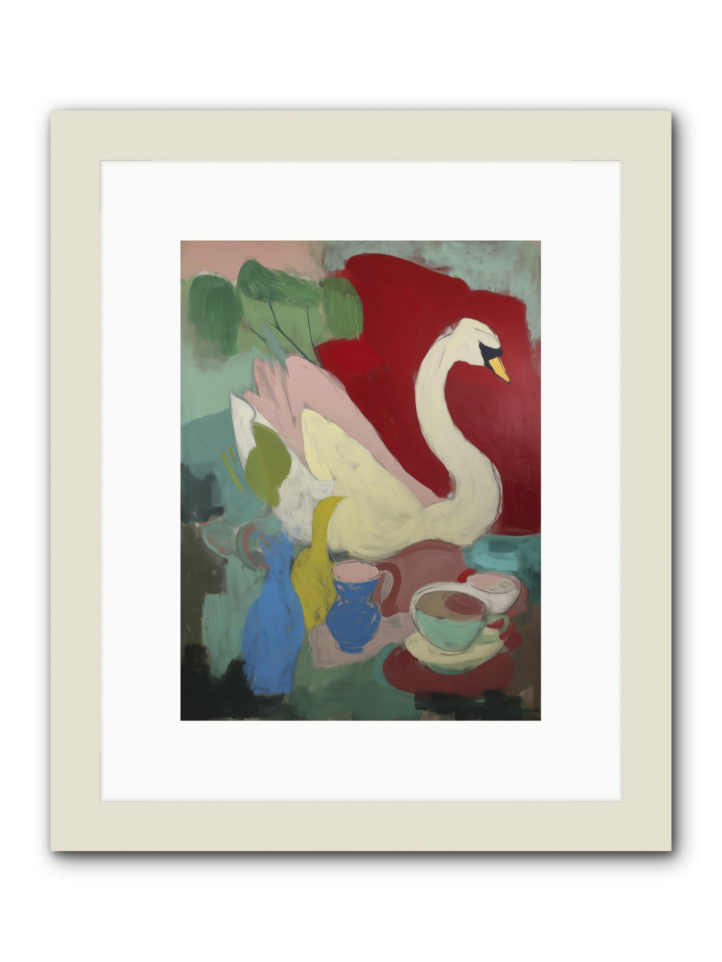 Currents Call -- Framed Print - White 9x12