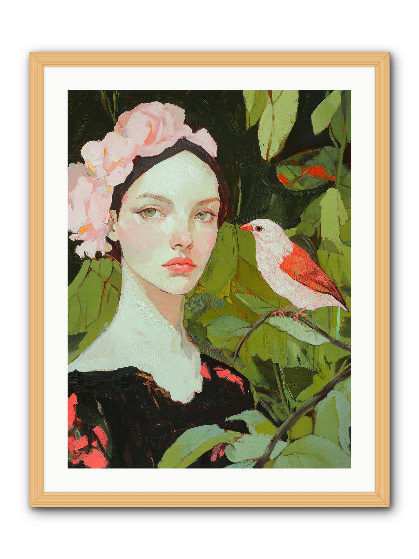 Currents Of Memory -- Framed Print - Natural 24x32
