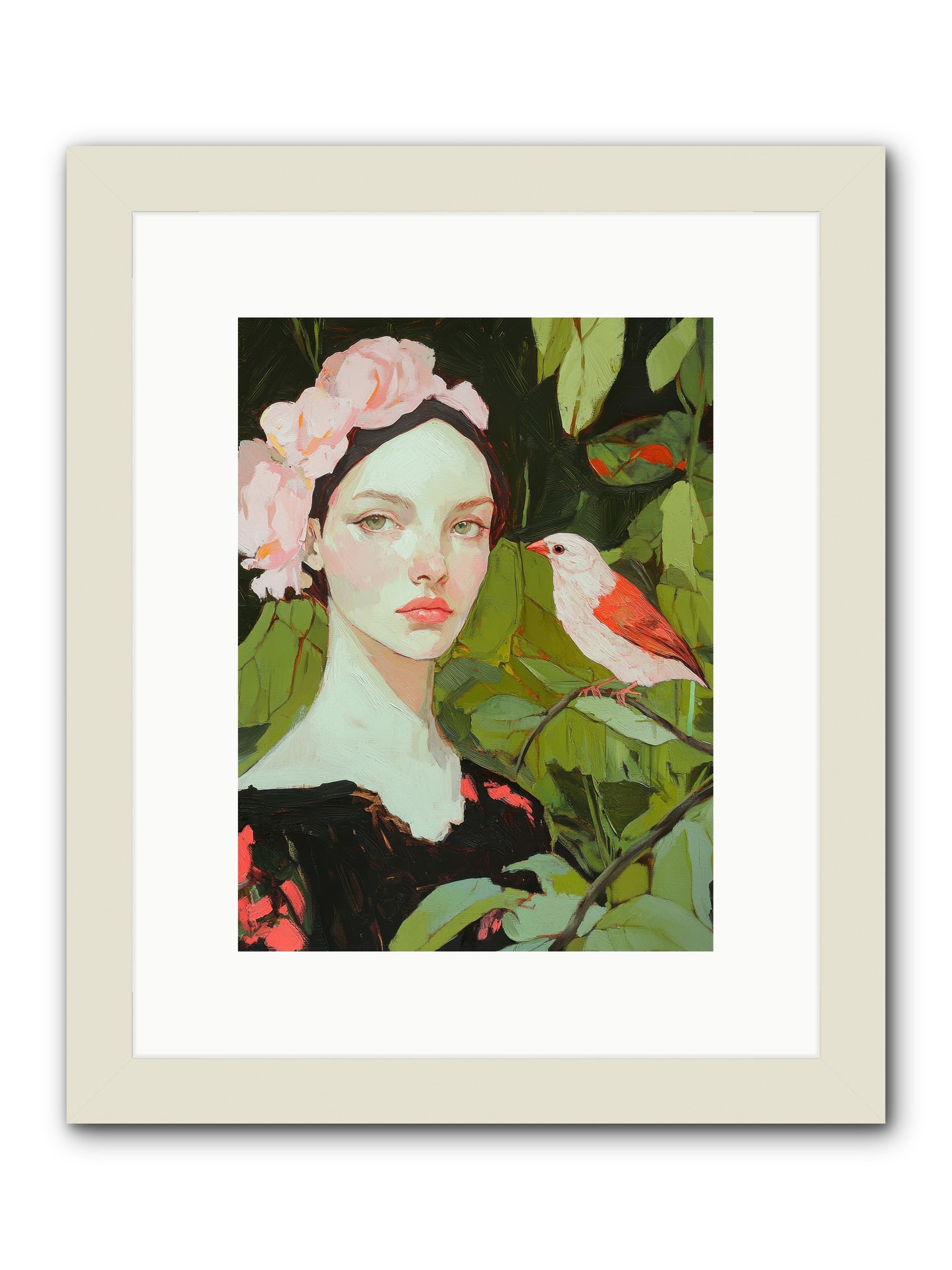 Currents Of Memory -- Framed Print - White 9x12
