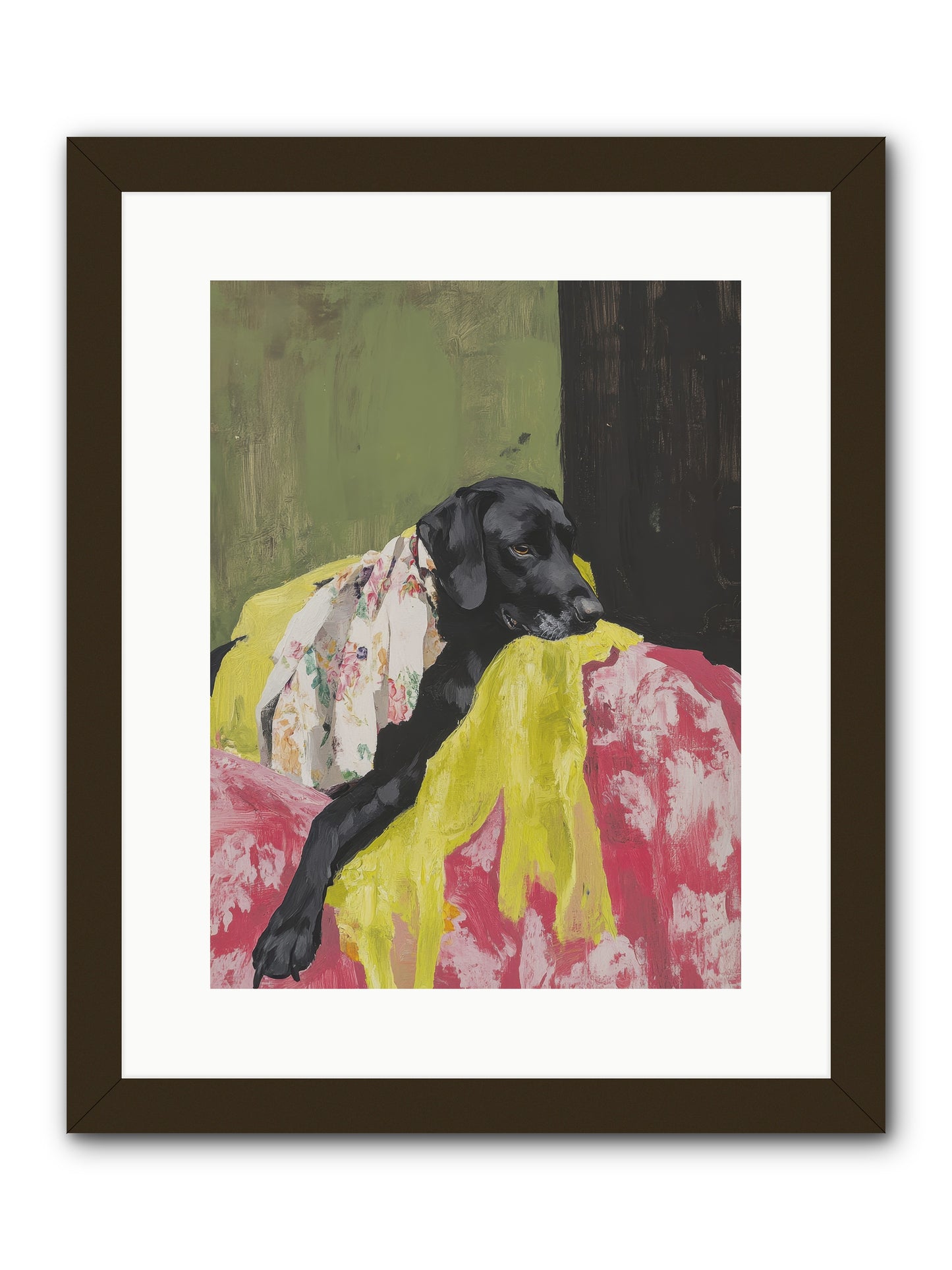 Dahlia -- Framed Print - Black 12x16