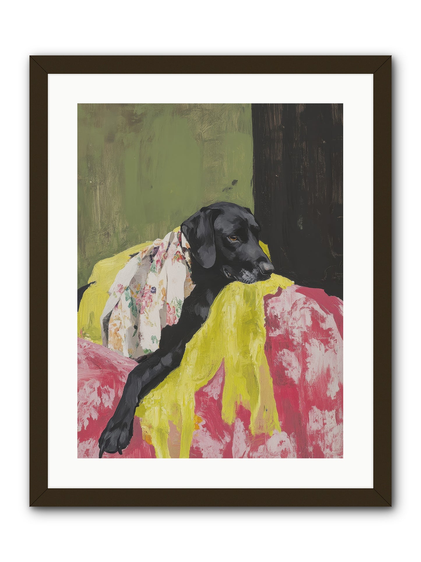 Dahlia -- Framed Print - Black 18x24