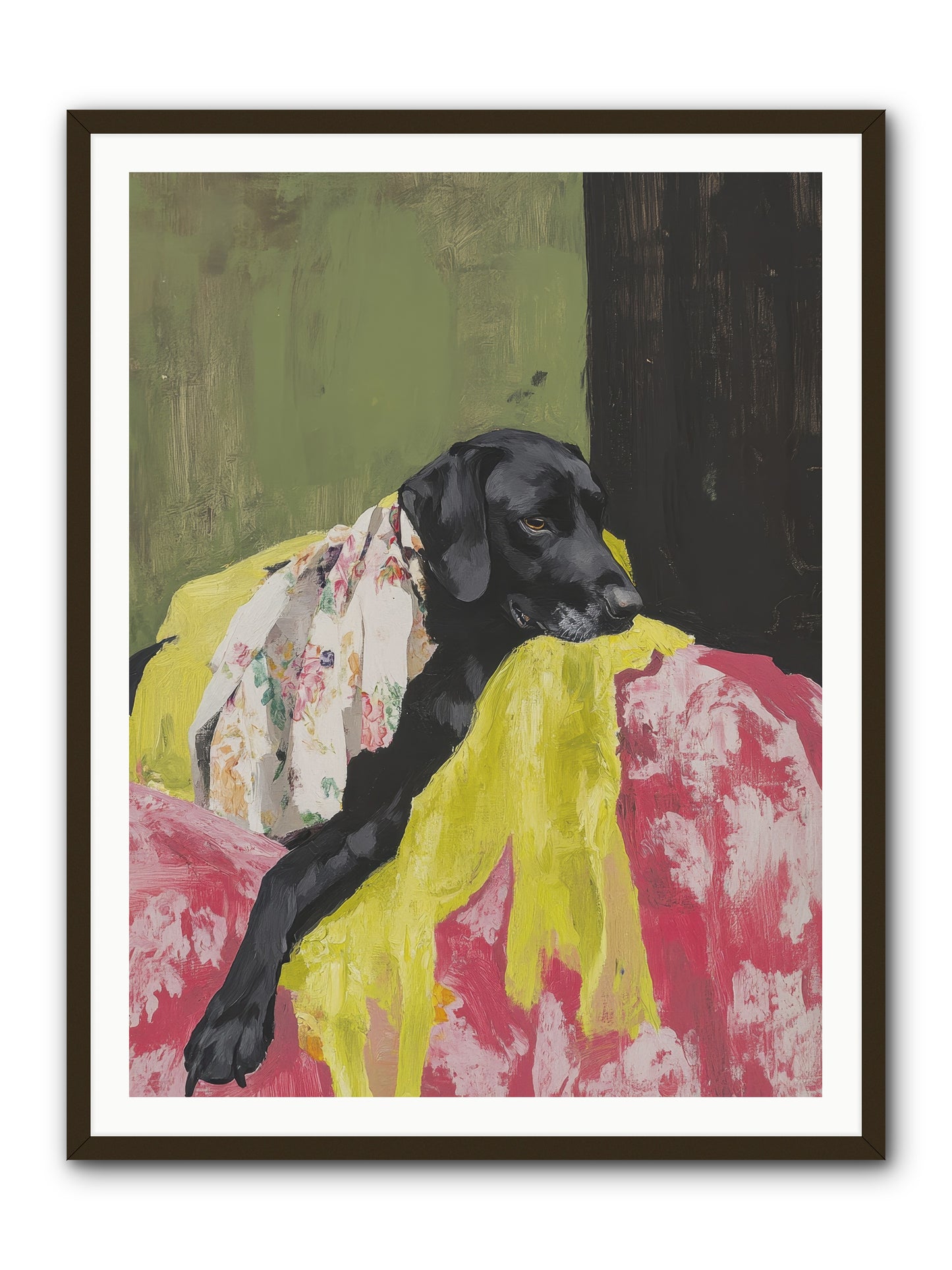 Dahlia -- Framed Print - Black 36x48