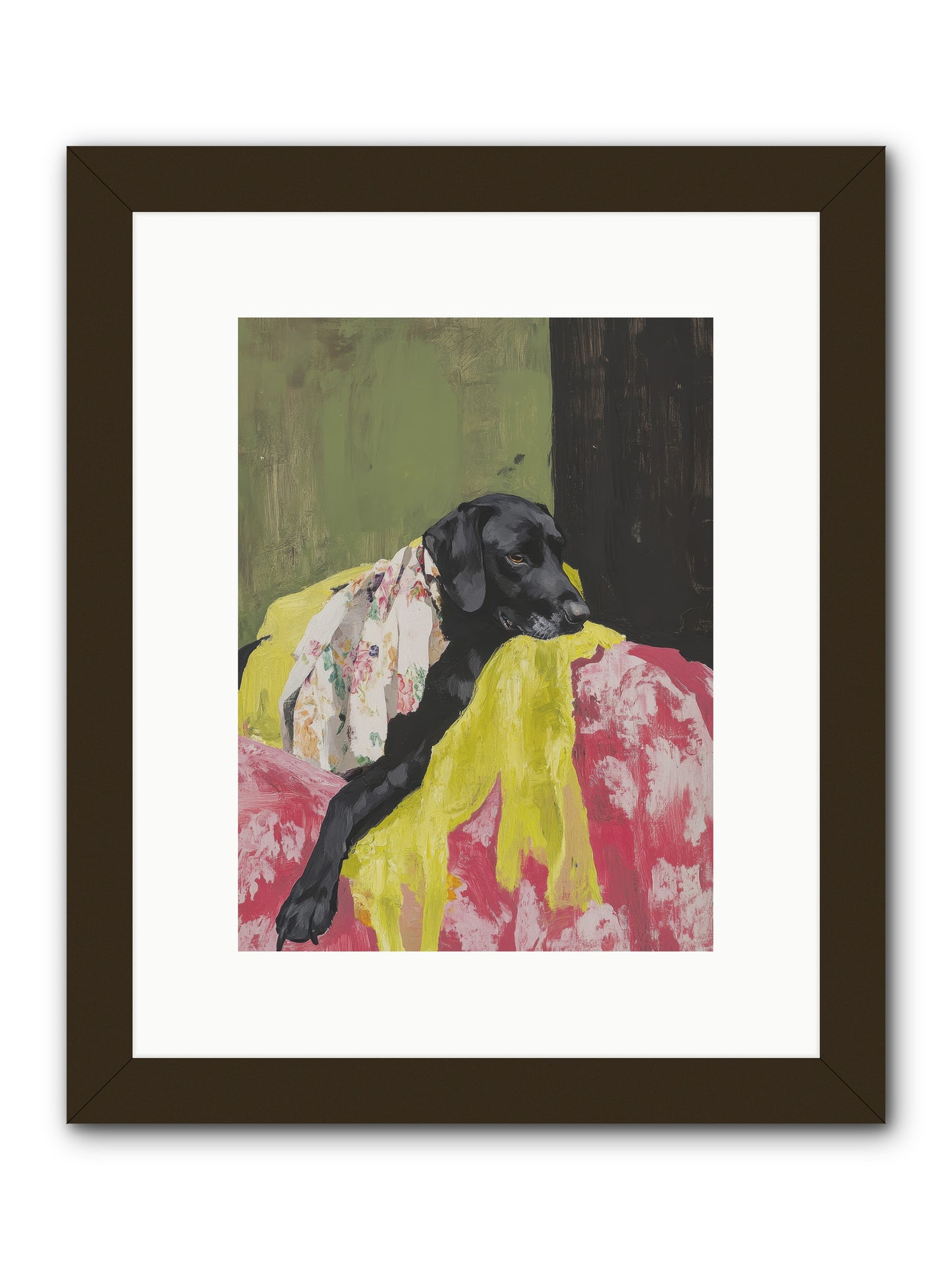 Dahlia -- Framed Print - Black 9x12