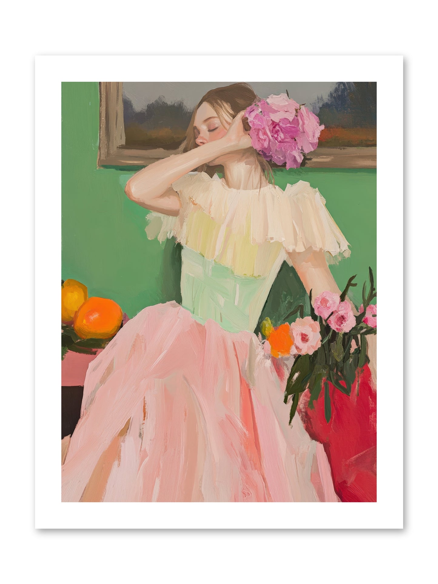 Dahlia Swan No.1-REZ -- Paper Print 12x16