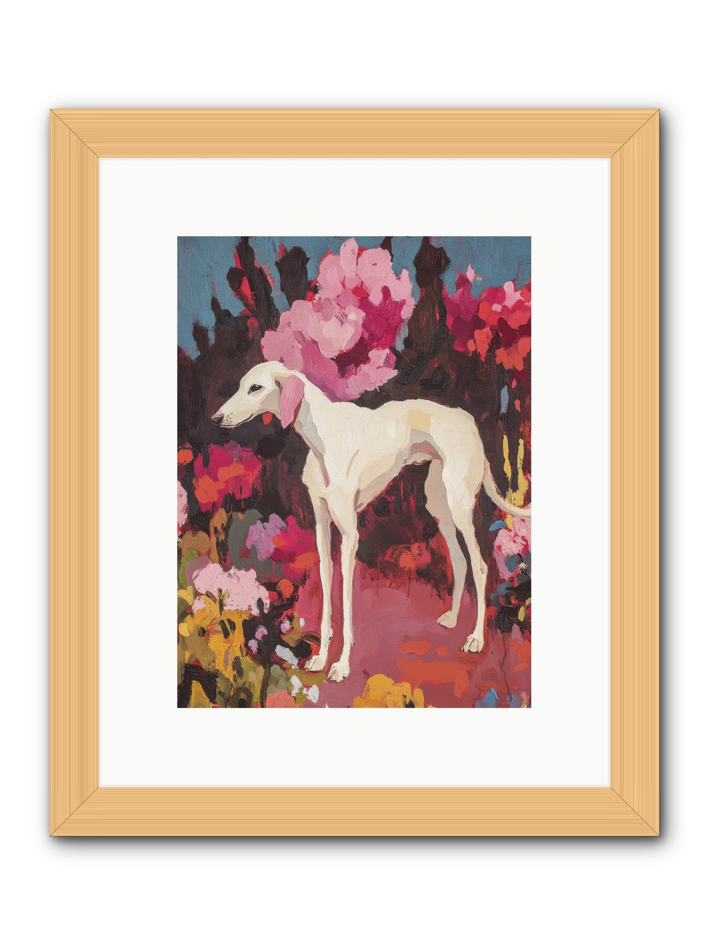 Daisy  -- Framed Print - Natural 9x12