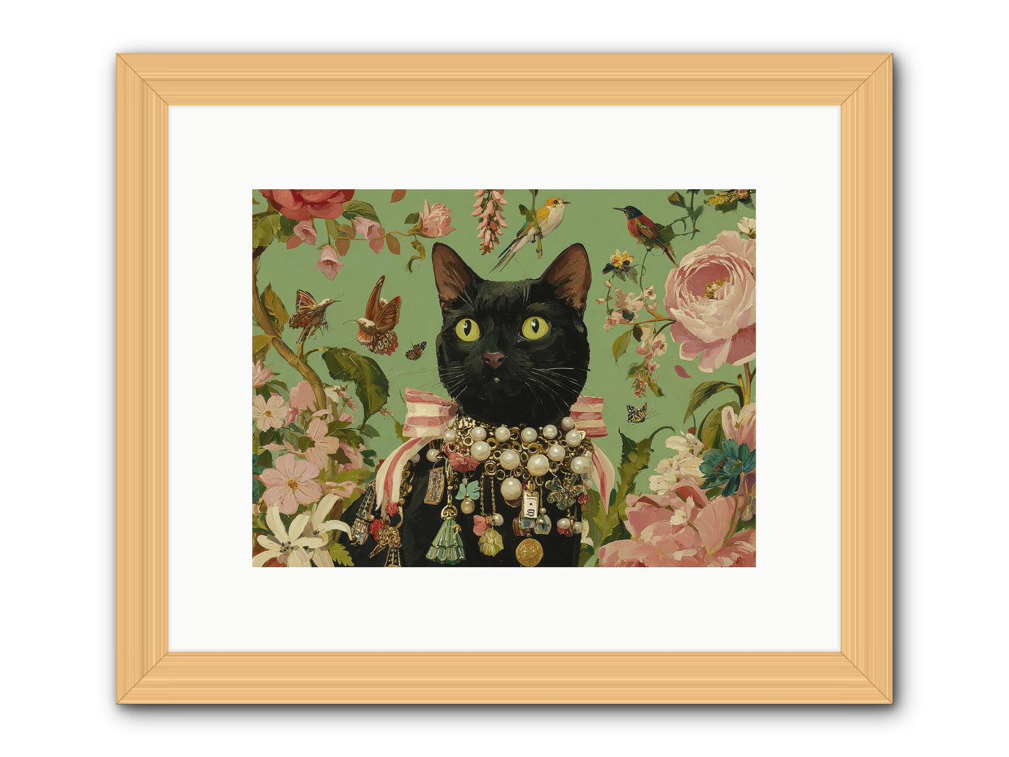 Daisy Whispers -- Framed Print - Natural 12x9