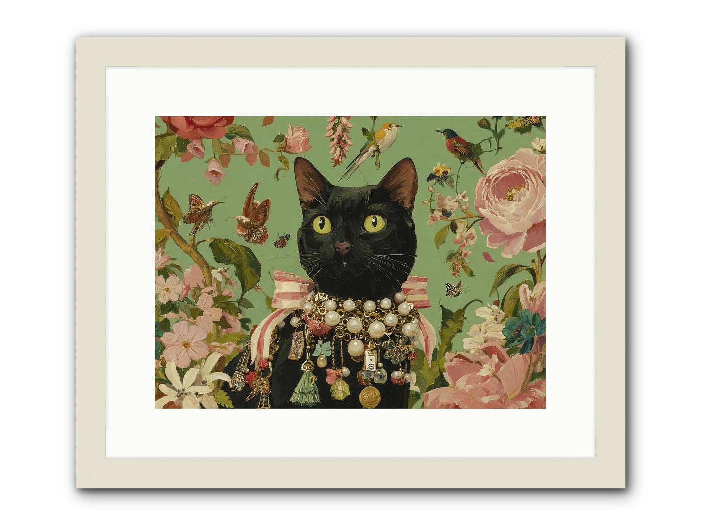 Daisy Whispers -- Framed Print - White 16x12