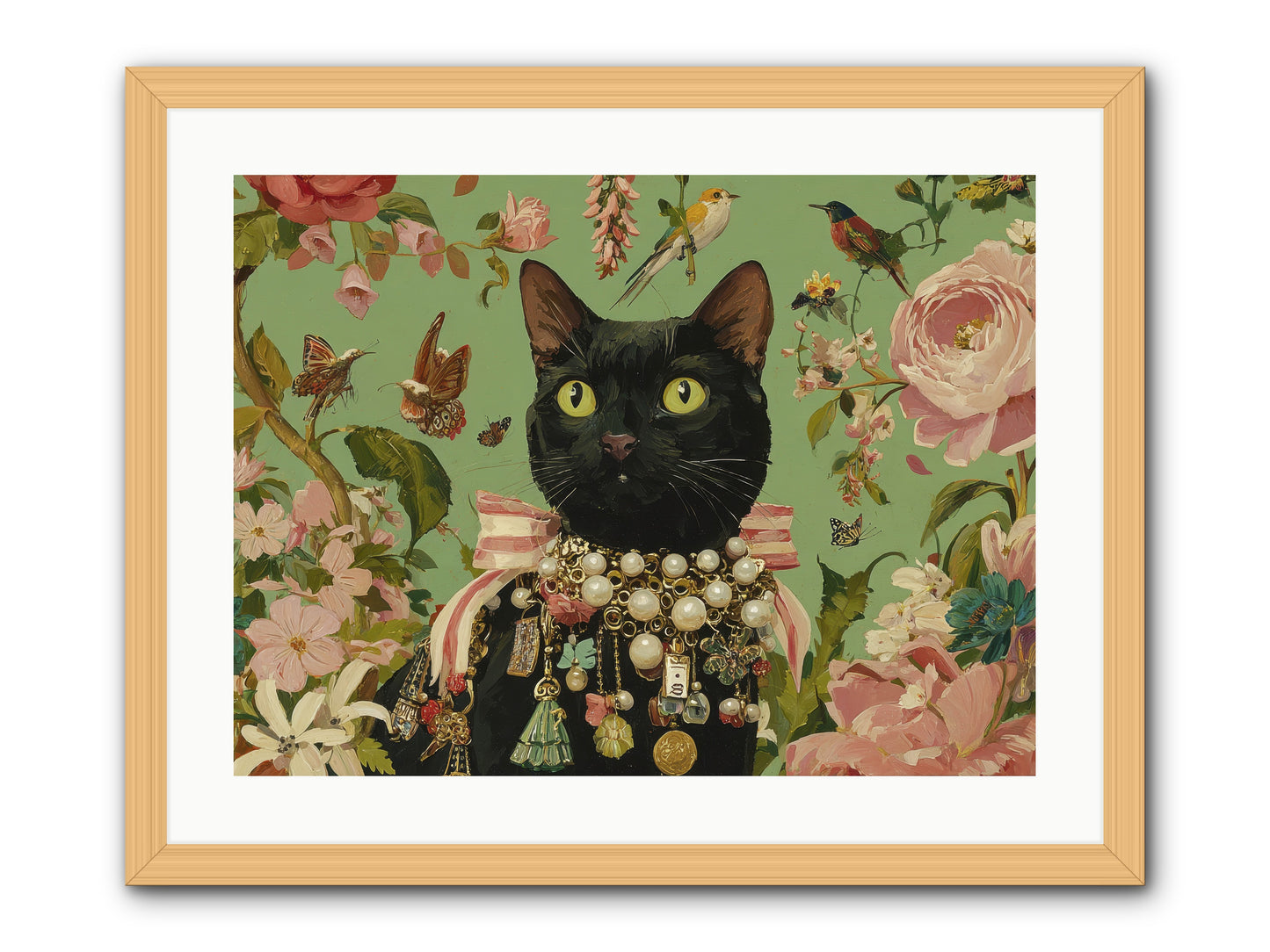 Daisy Whispers -- Framed Print - Natural 24x18
