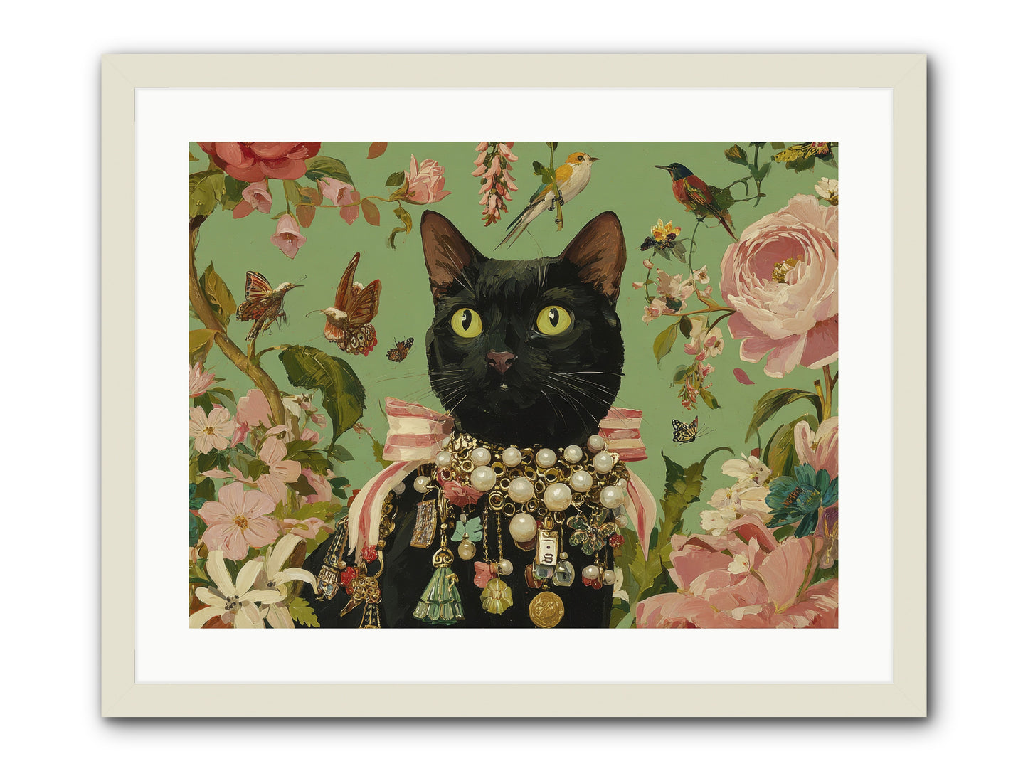 Daisy Whispers -- Framed Print - White 24x18