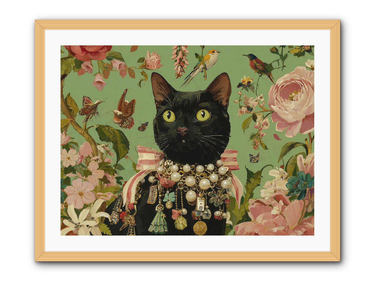 Daisy Whispers -- Framed Print - Natural 32x24