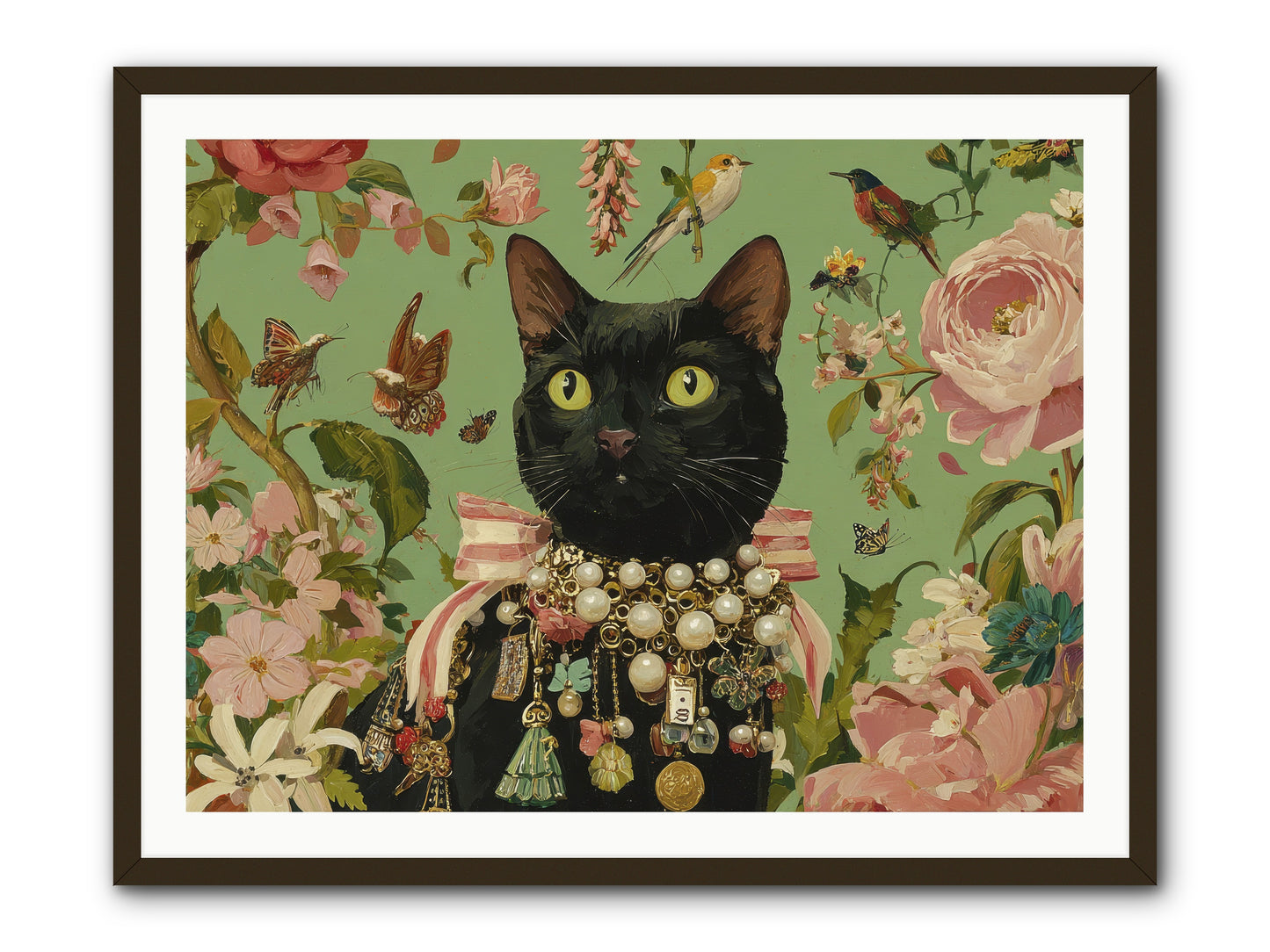 Daisy Whispers -- Framed Print - Black 40x30