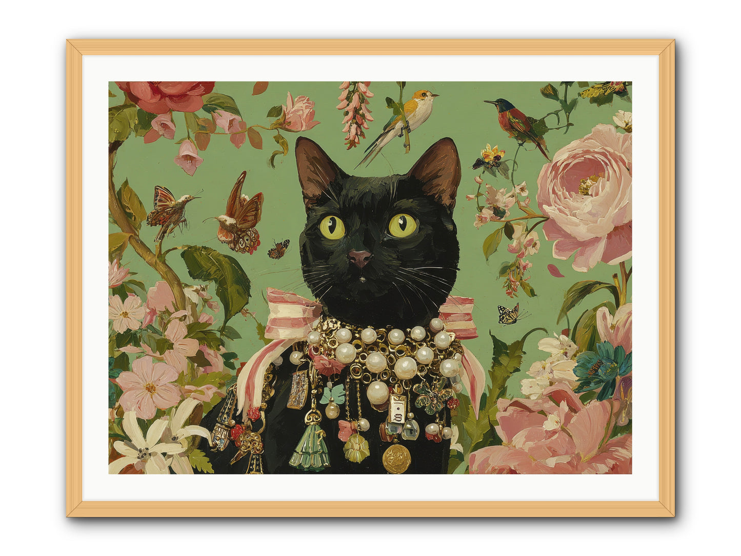 Daisy Whispers -- Framed Print - Natural 40x30
