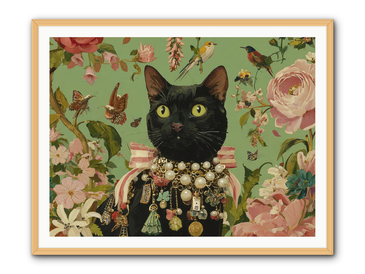 Daisy Whispers -- Framed Print - Natural 48x36
