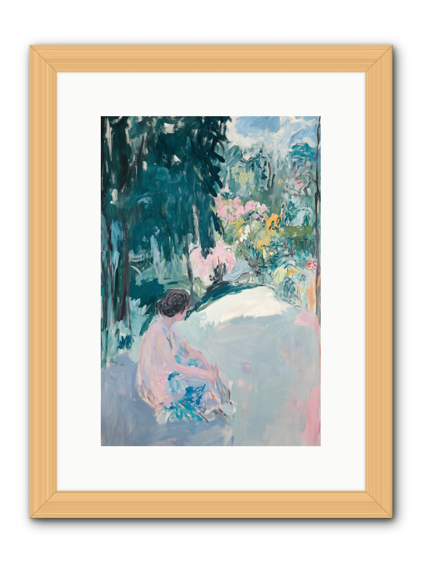 Dalliance -- Framed Print - Natural 10x15