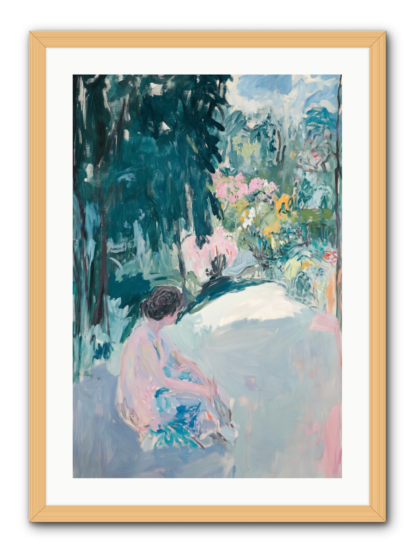 Dalliance -- Framed Print - Natural 20x30