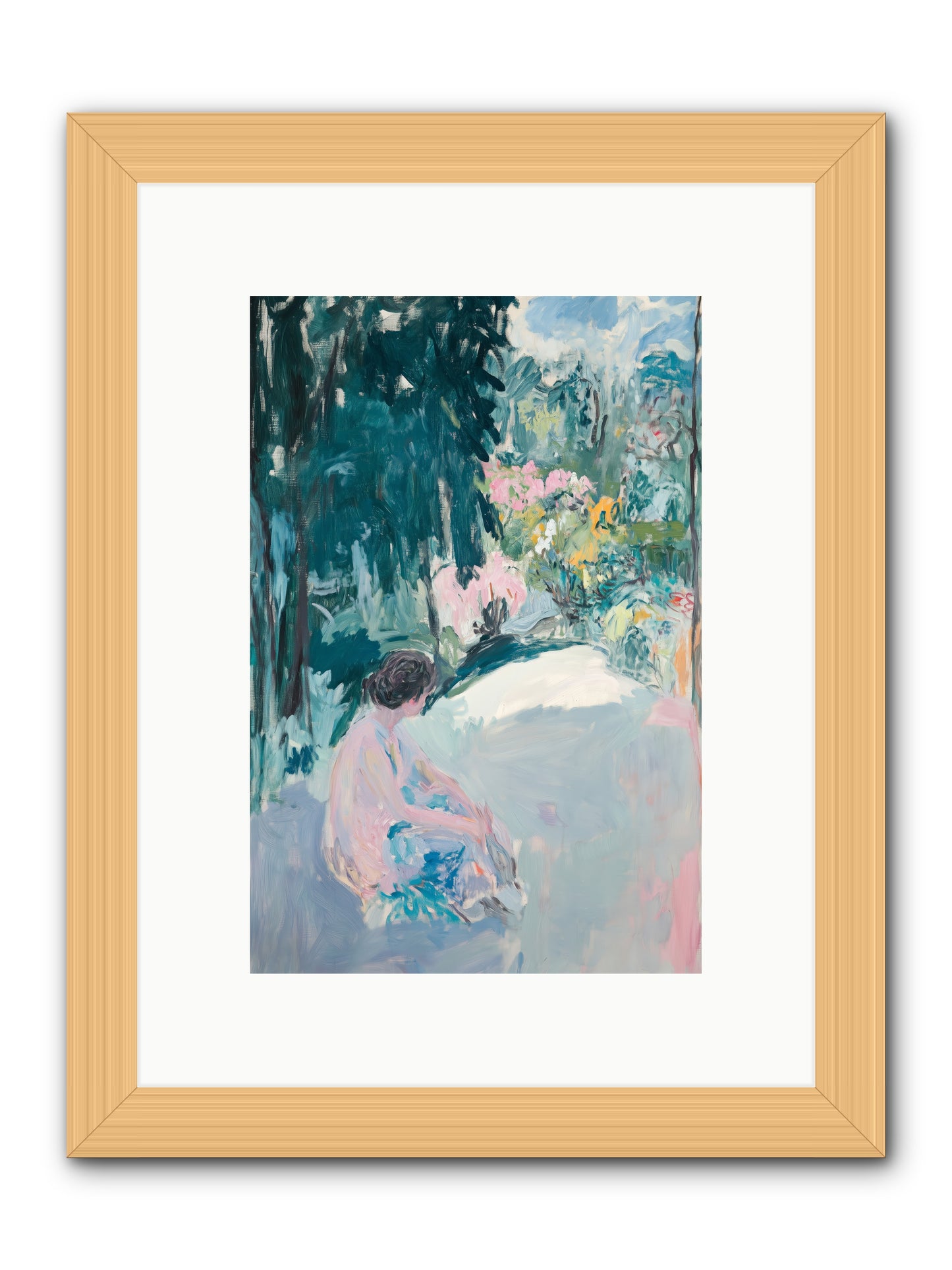 Dalliance -- Framed Print - Natural 8x12