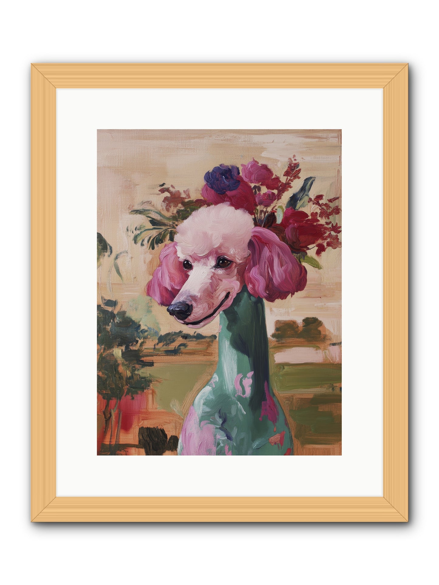 Dame Cordelia -- Framed Print - Natural 12x16