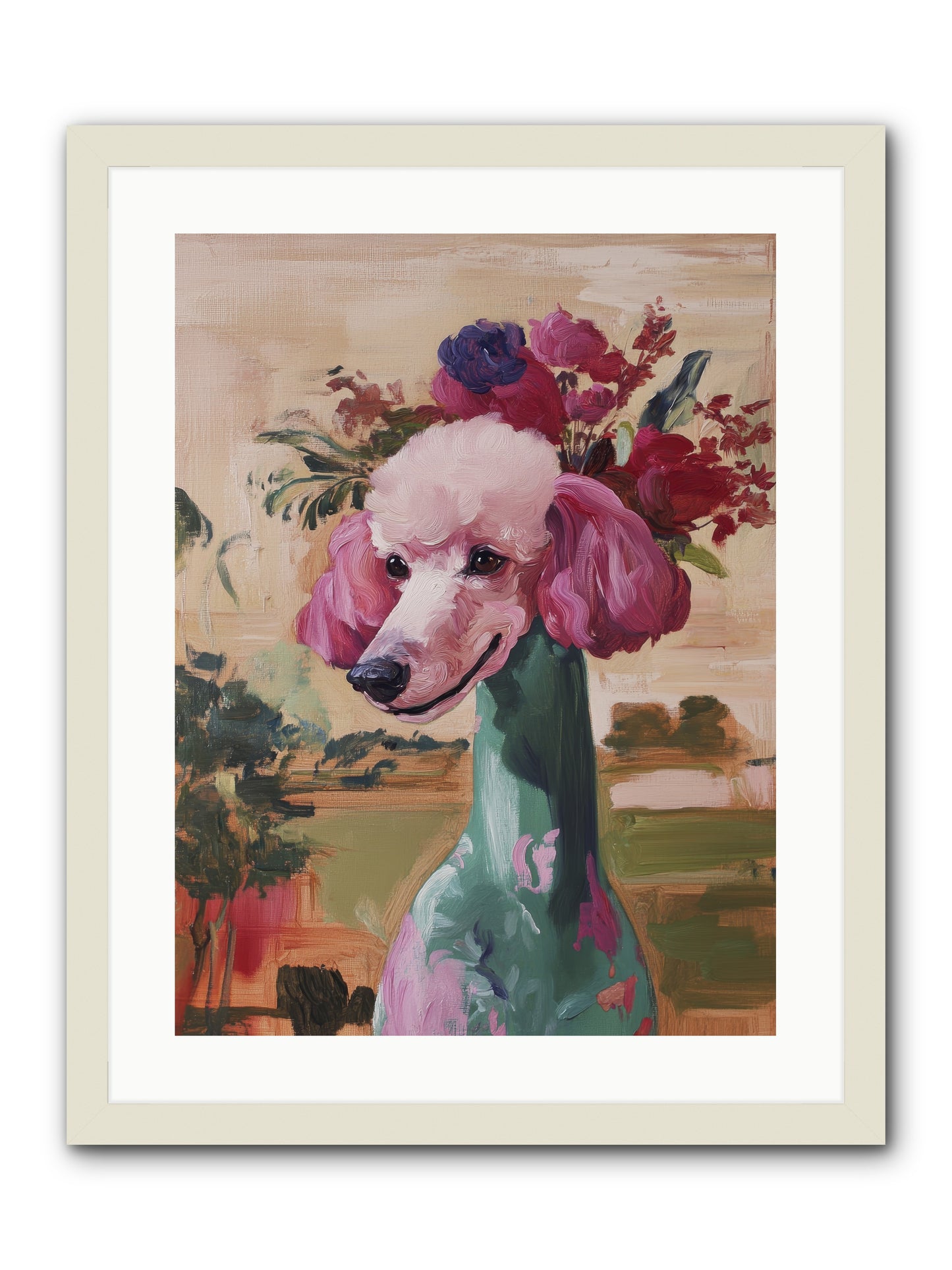 Dame Cordelia -- Framed Print - White 18x24