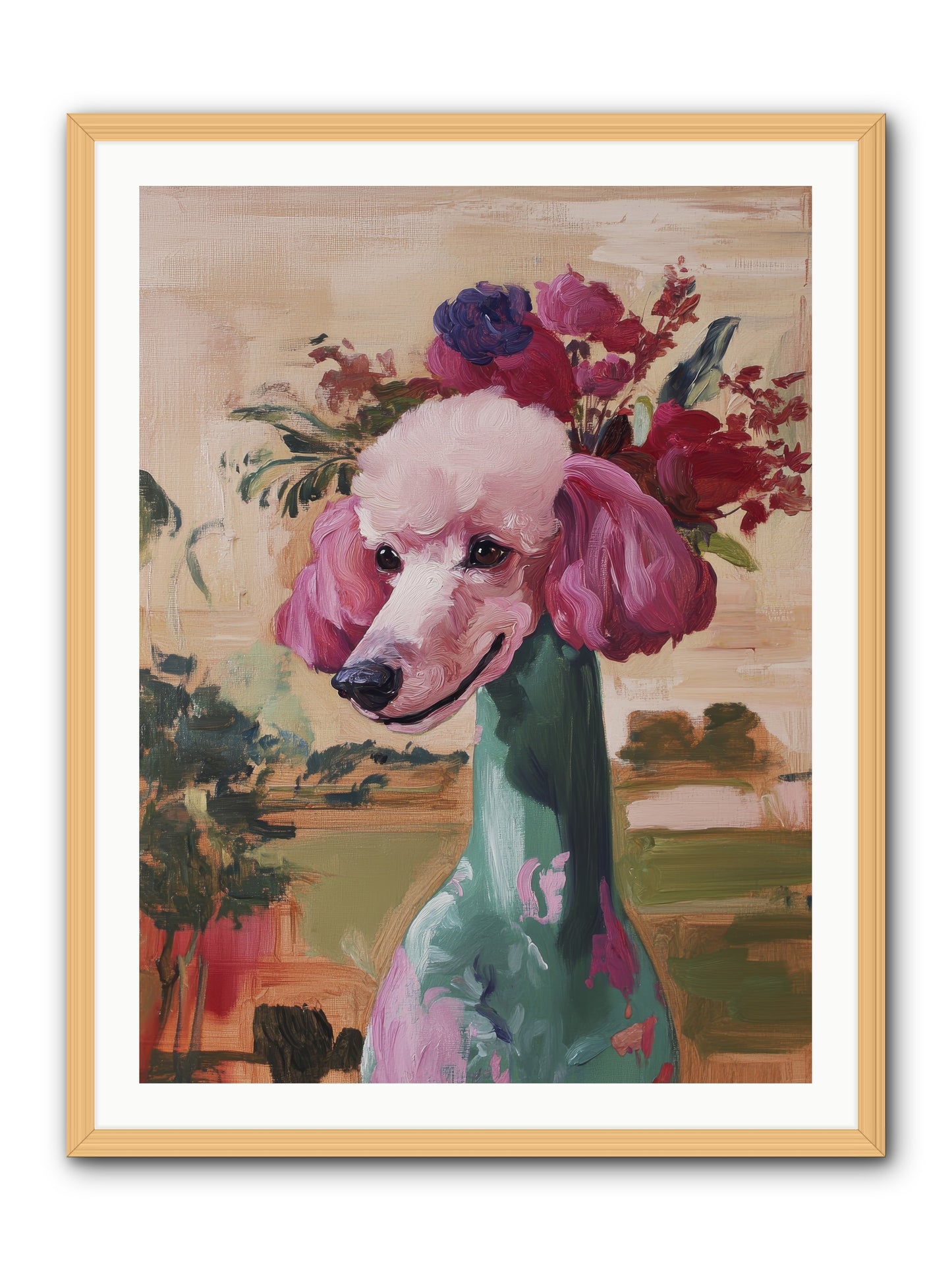 Dame Cordelia -- Framed Print - Natural 30x40