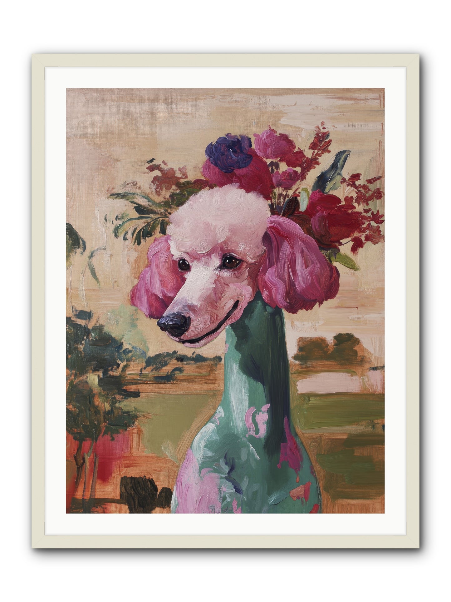 Dame Cordelia -- Framed Print - White 30x40