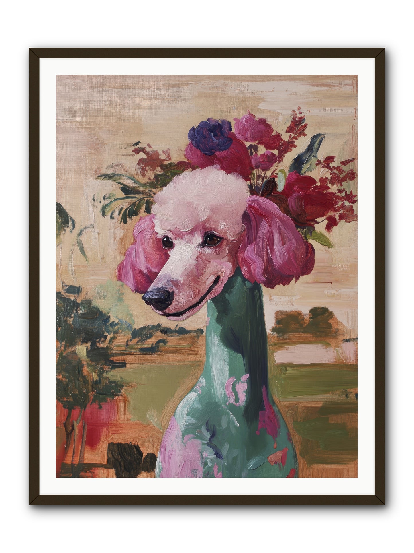 Dame Cordelia -- Framed Print - Black 36x48
