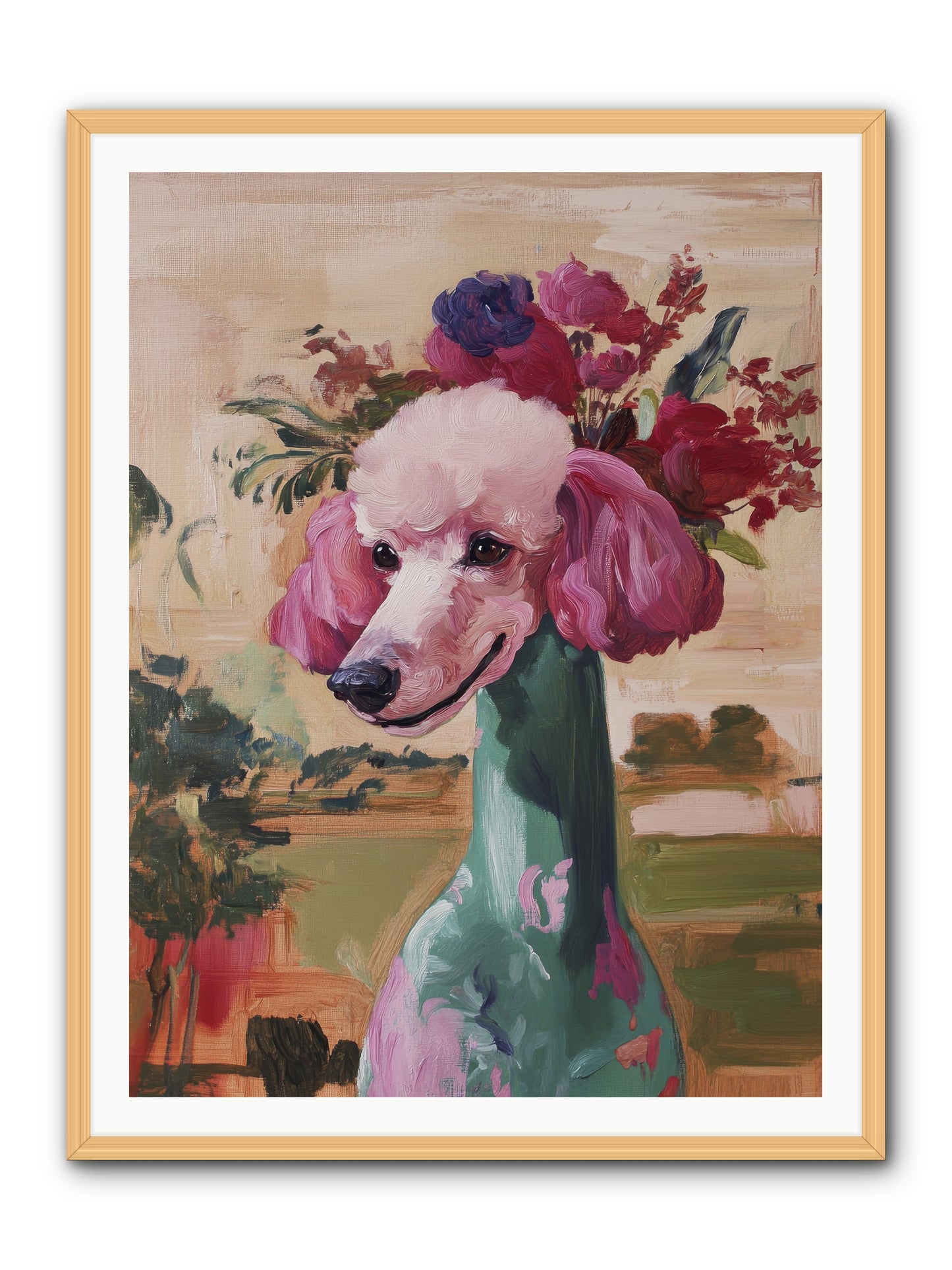Dame Cordelia -- Framed Print - Natural 36x48
