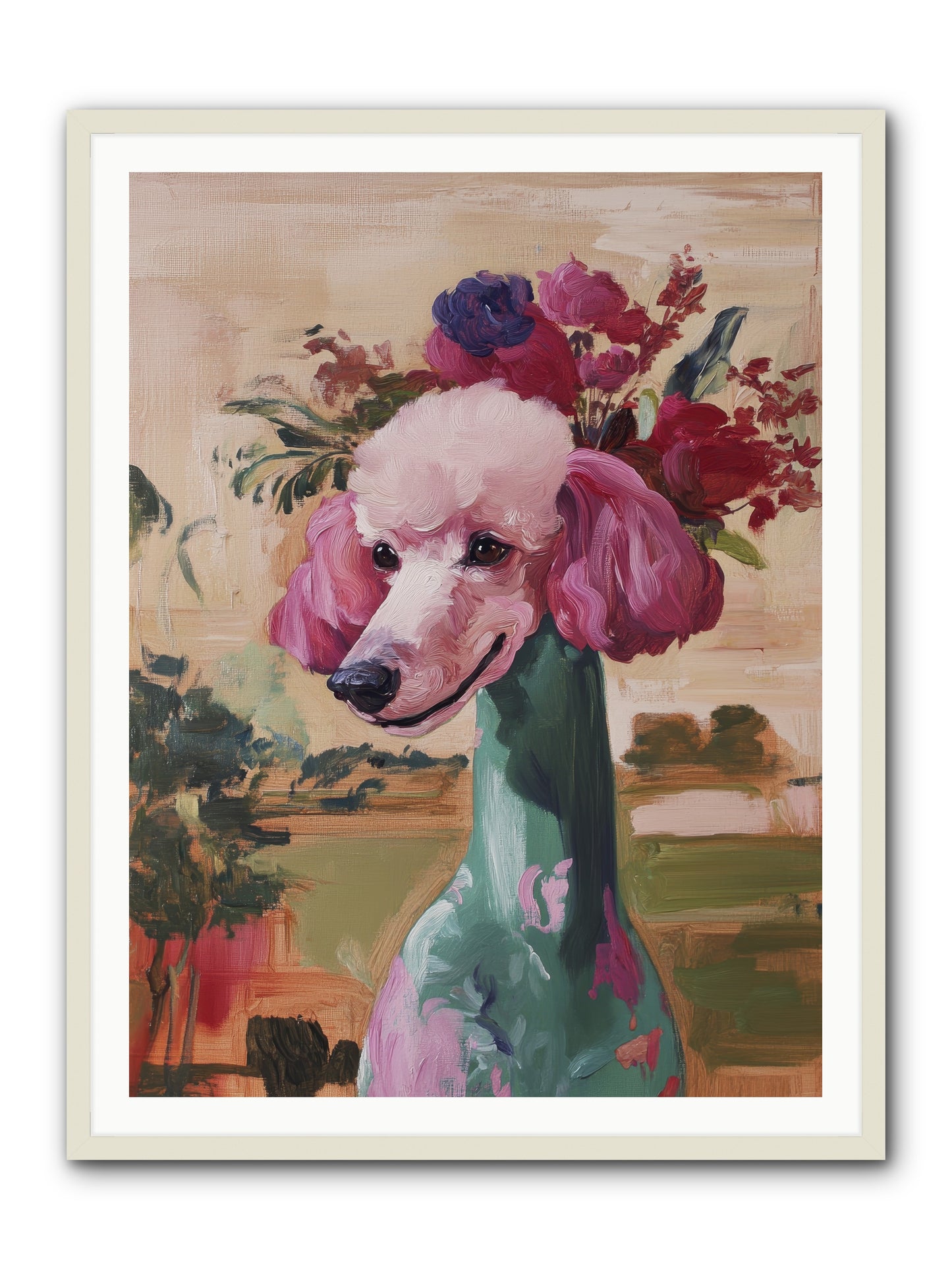 Dame Cordelia -- Framed Print - White 36x48